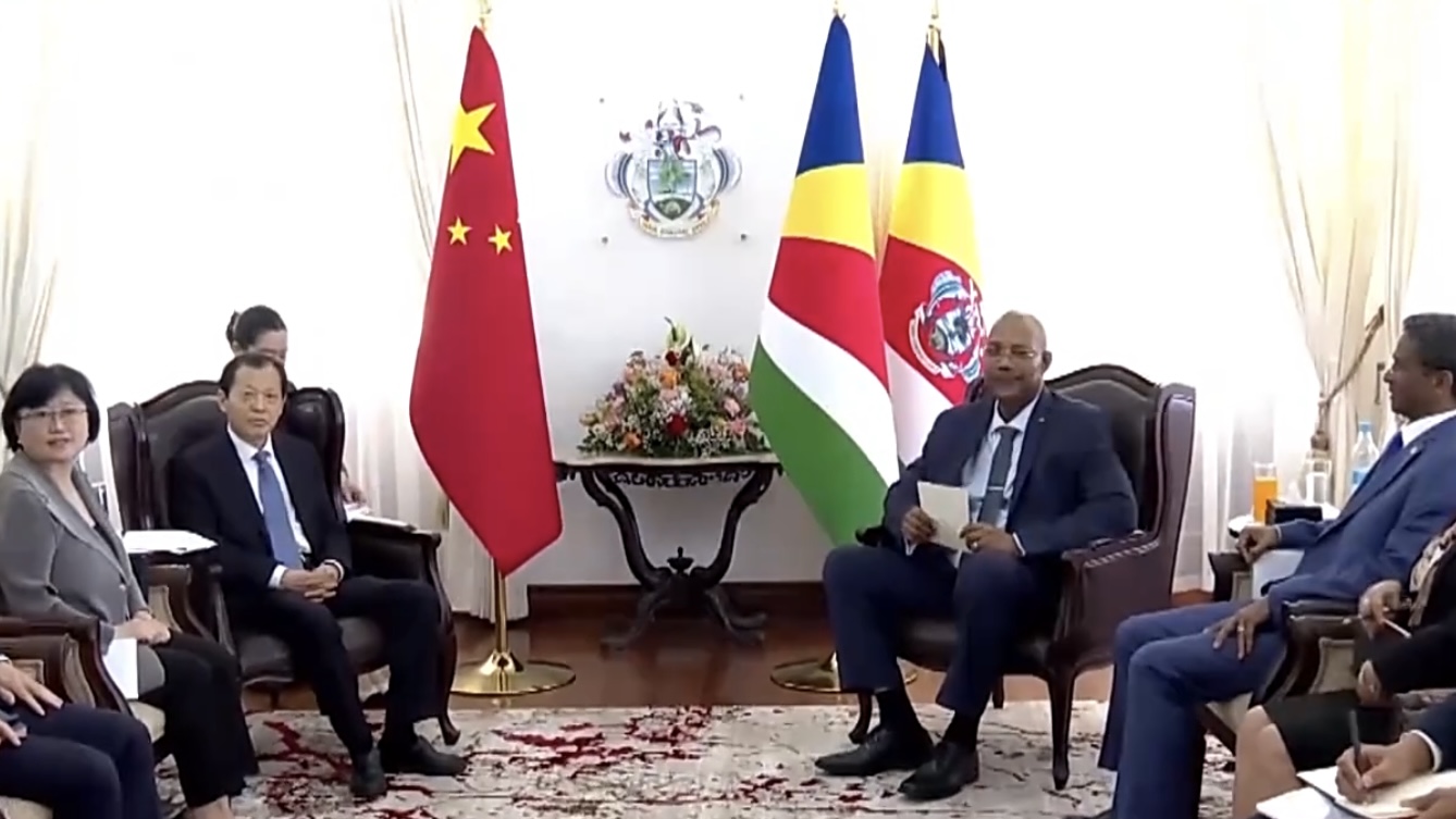 Chinese President Xi Jinping's Special Envoy and Minister of Transport Liu Wei attended the National Day celebrations commemorating the 50th anniversary of Seychelles' independence in Victoria, the capital of Seychelles, June 28, 2026. /CMG