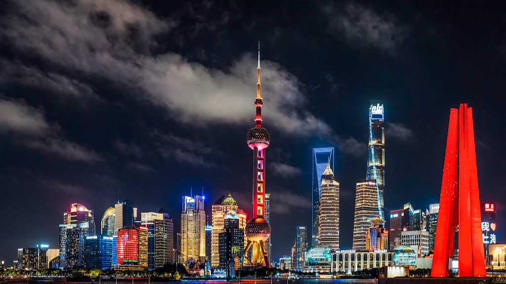 A night view of Shanghai's Bund, China, June 27, 2026. /VCG