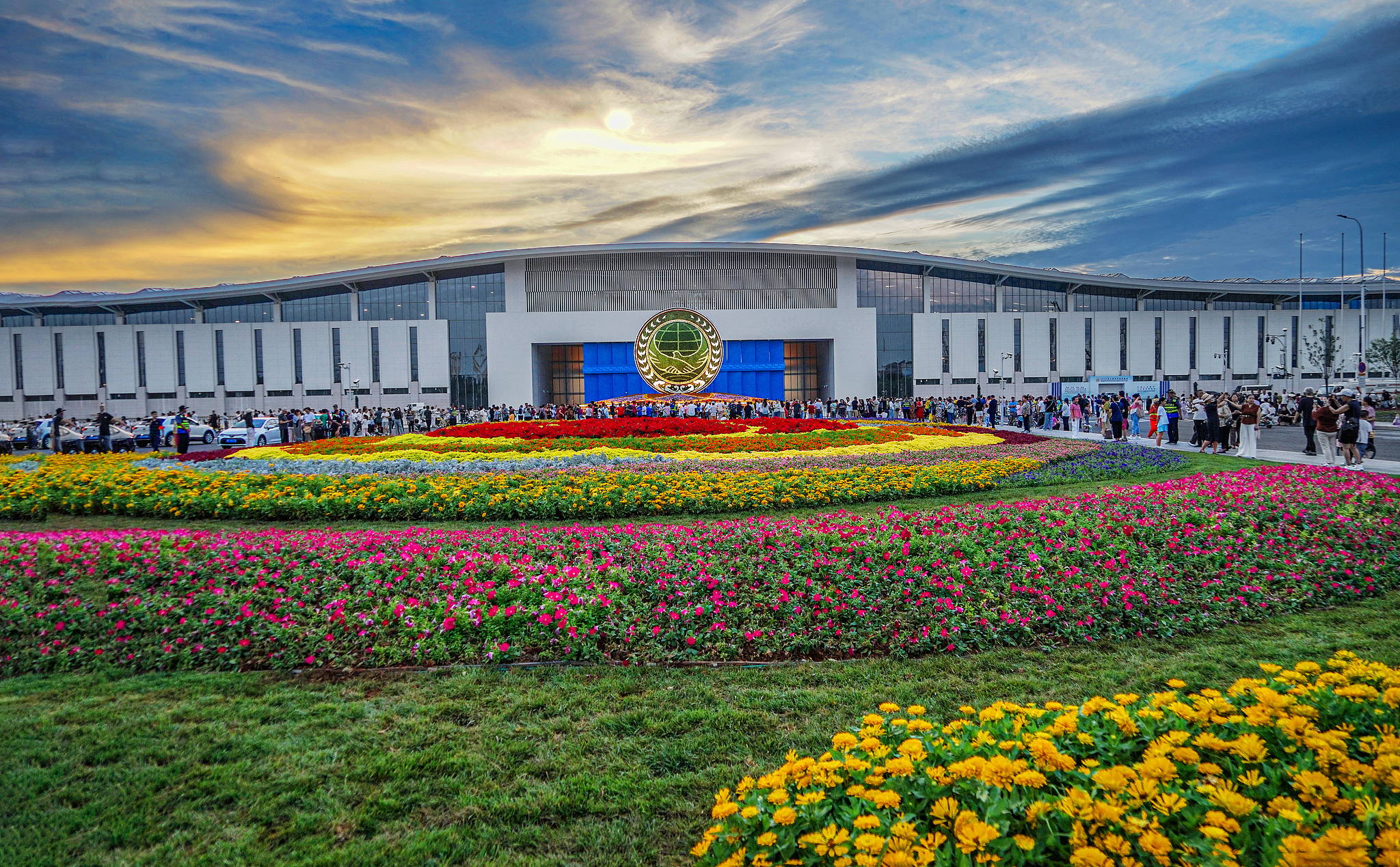 Tianjin Meijiang International Convention and Exhibition Center, the venue for the 2025 Shanghai Cooperation Organization Summit, in Tianjin, north China, August 28, 2025. /CFP