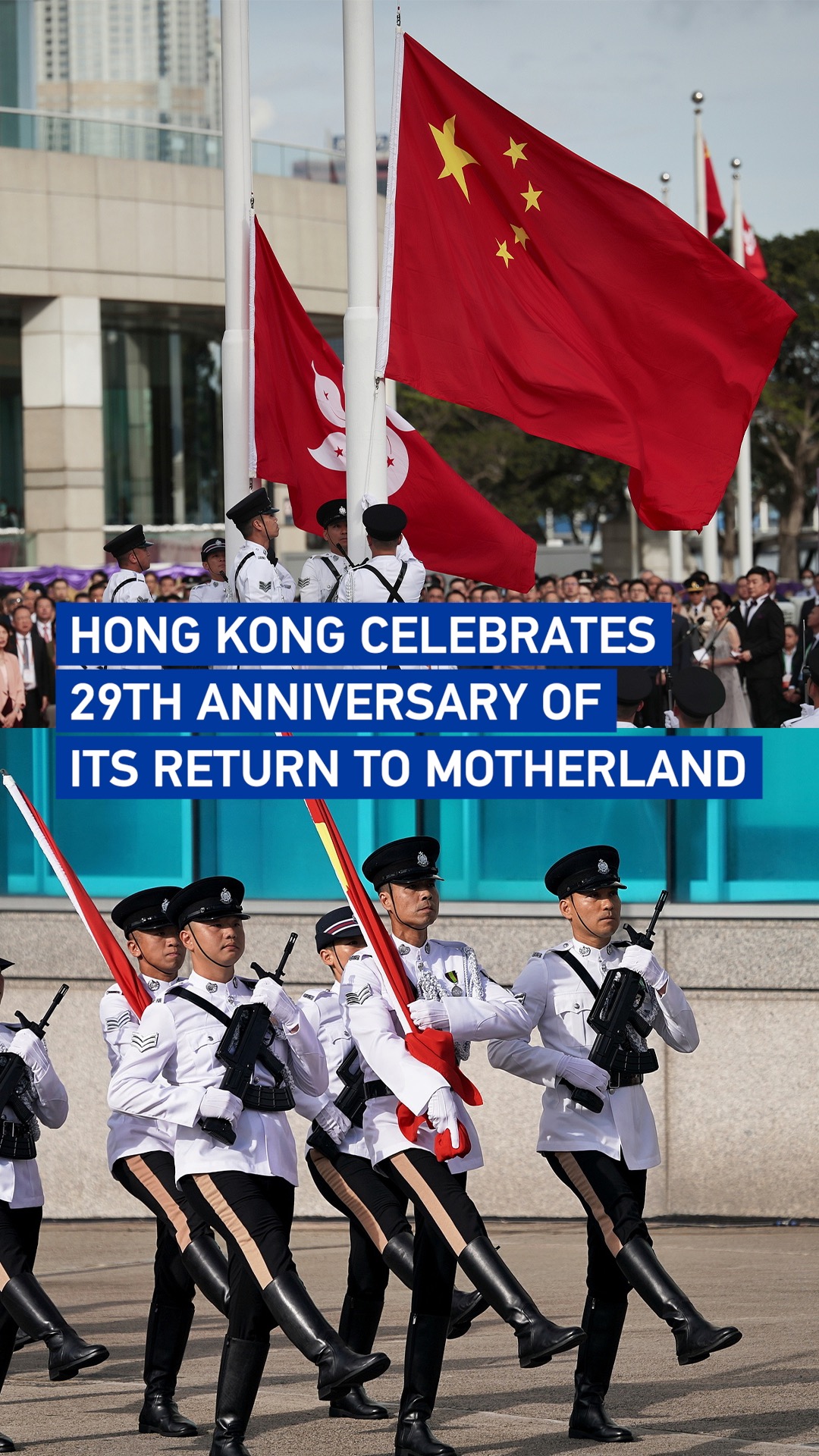 Hong Kong celebrates 29th anniversary of its return to motherland
