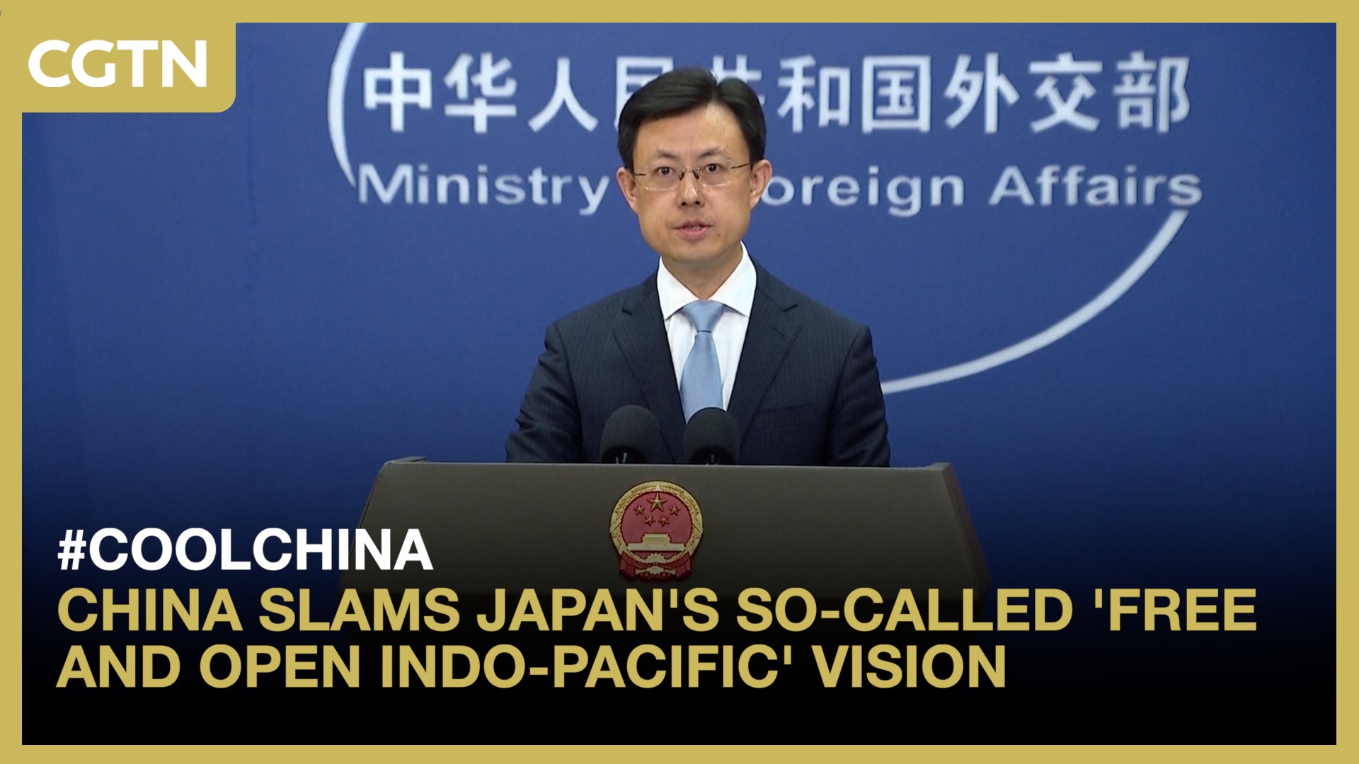 China slams Japan's so-called 'free and open Indo-Pacific' vision