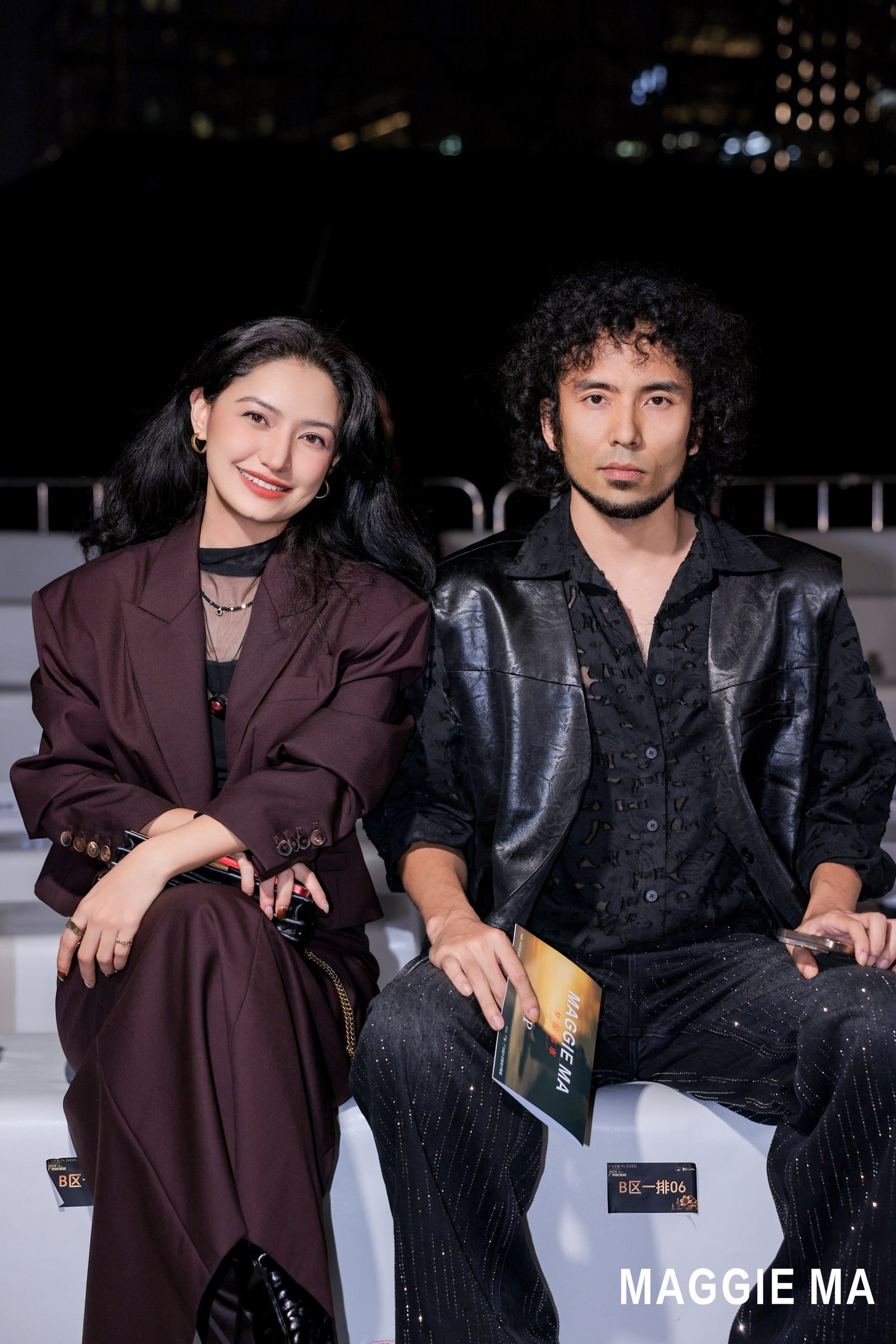 The couple at a Maggie Ma fashion show in 2026. Mardan and Nurbiye are proud of how far they've come and hope to continue growing their brand, reaching audiences across the globe. /Mardan and Nurbiye