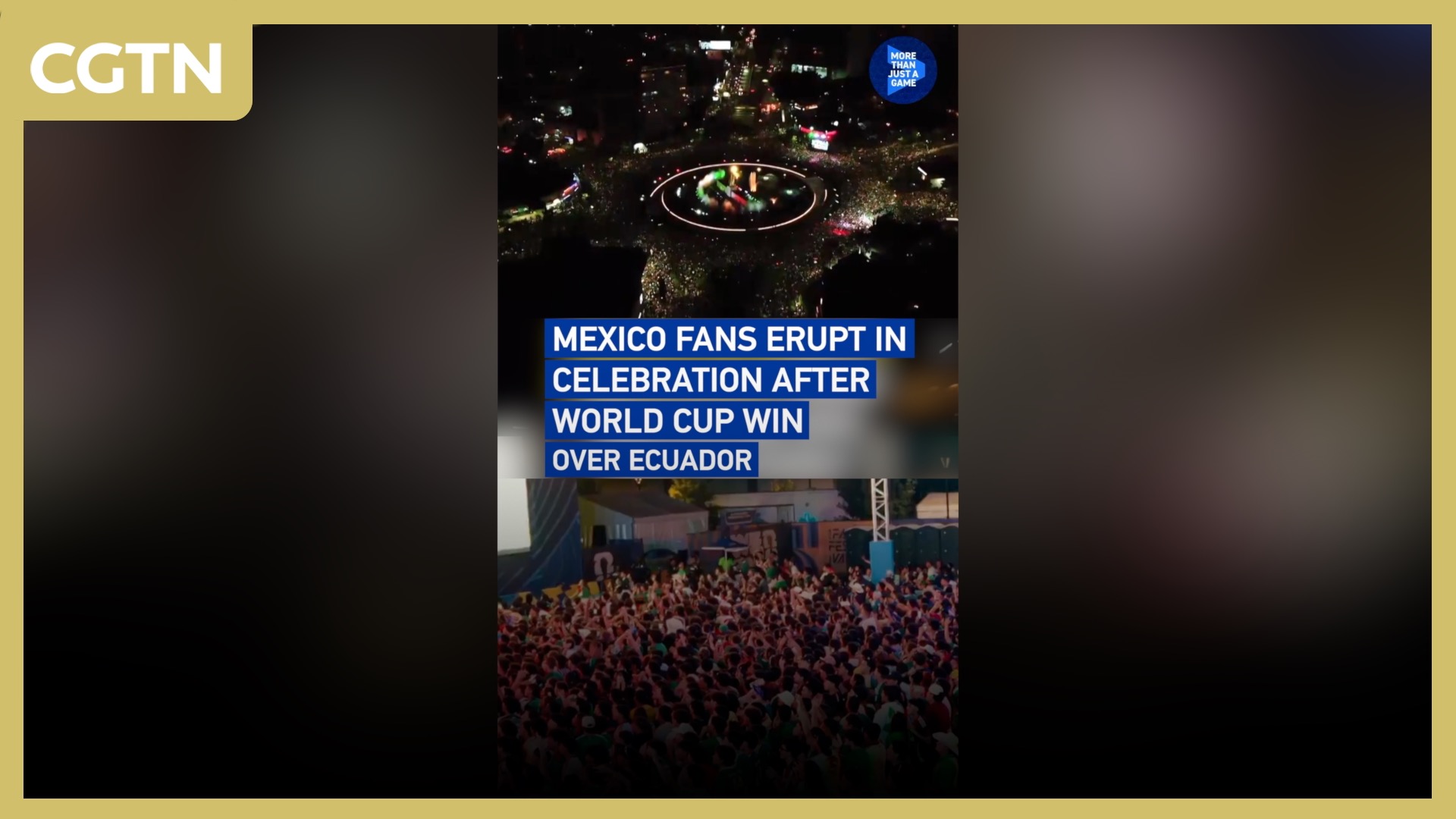 Mexico fans erupt in celebration after World Cup win over Ecuador