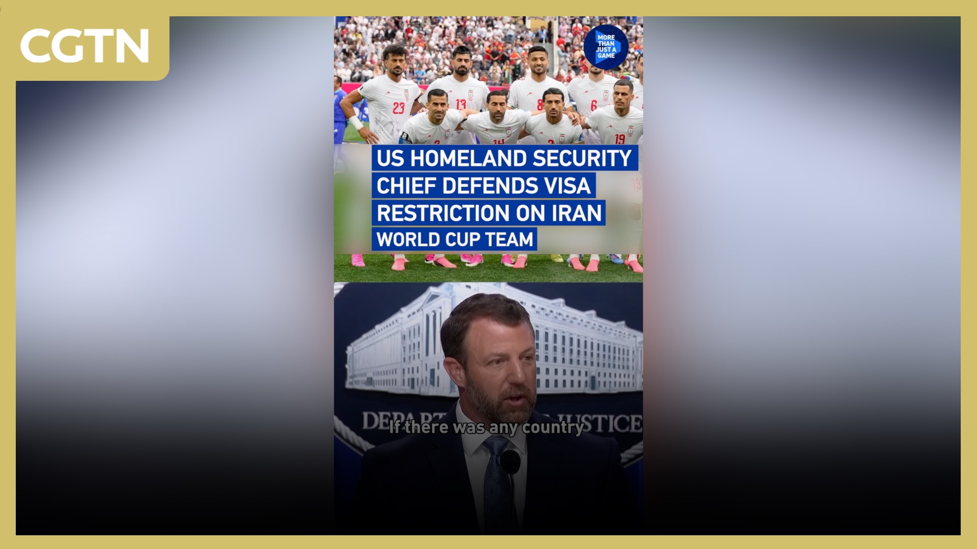 US official defends visa restrictions on Iranian World Cup team