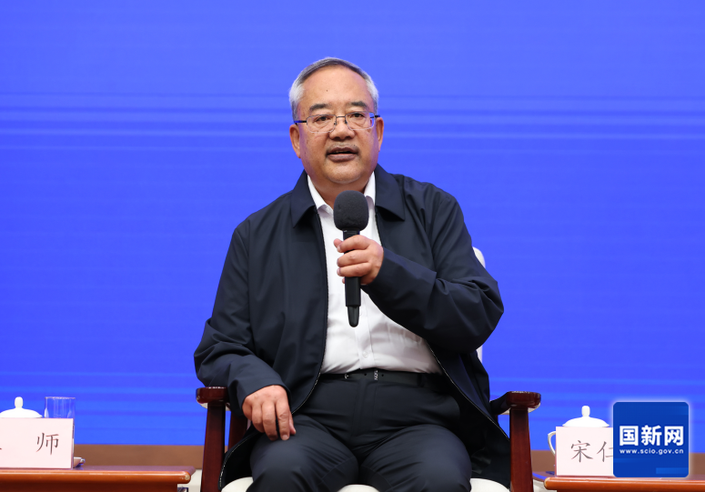Song Rende talks with journalists at the press conference, Beijing, China, July 3, 2026. /SCIO
