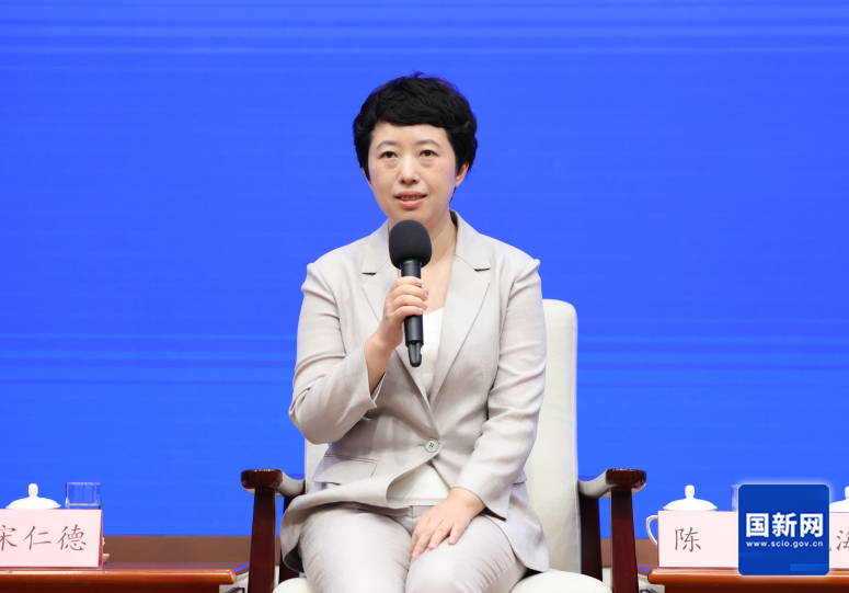 Chen Lei talks with journalists at the press conference, Beijing, China, July 3, 2026. /SCIO
