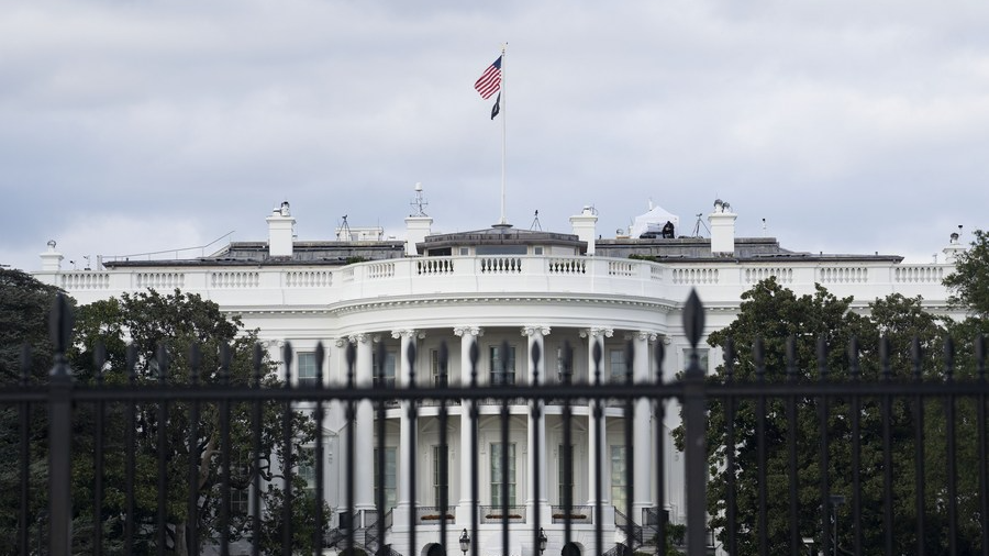 Photo taken on October 28, 2021, shows the White House in Washington, D.C., the United States. /Xinhua