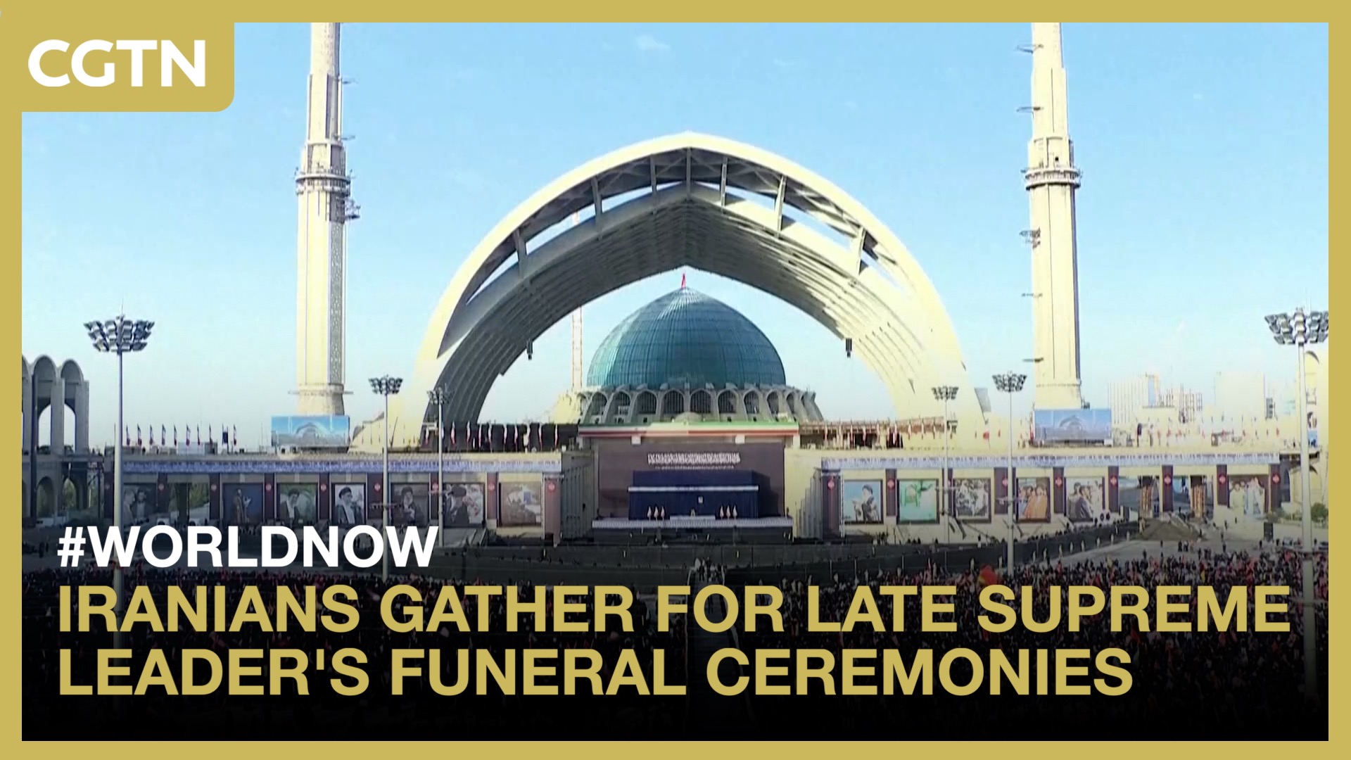 Iranians gather for late supreme leader's funeral ceremonies