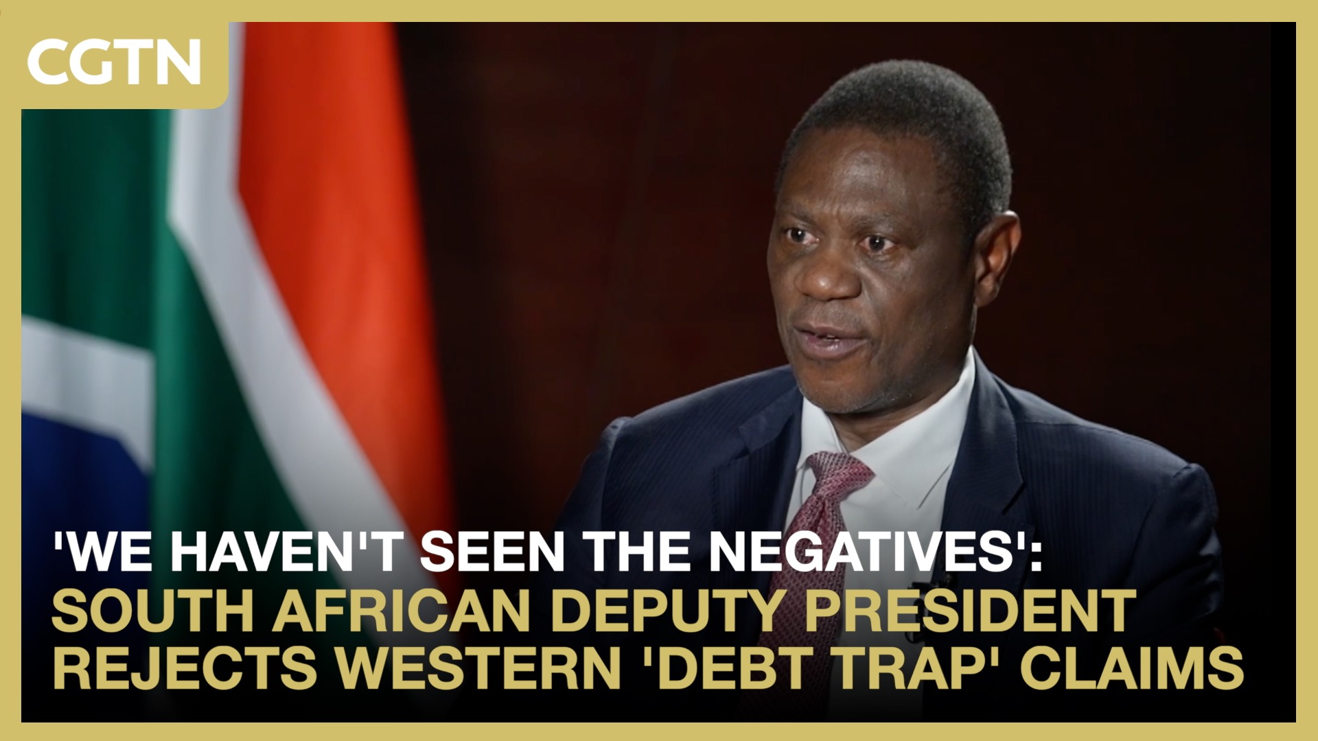 South African deputy president rejects 'debt trap' claims