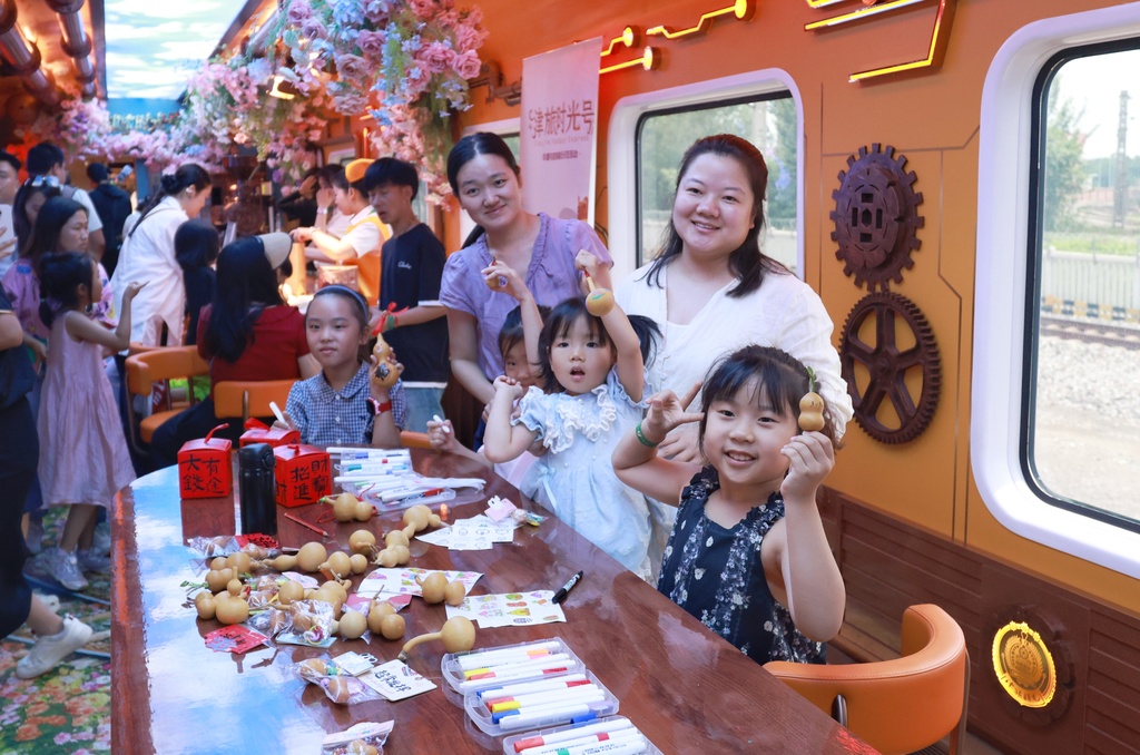 China's first immersive cultural tourism train, the Tianjin Fantasy Express, sees its routes expanded and upgraded on July 4, 2026. /VCG
