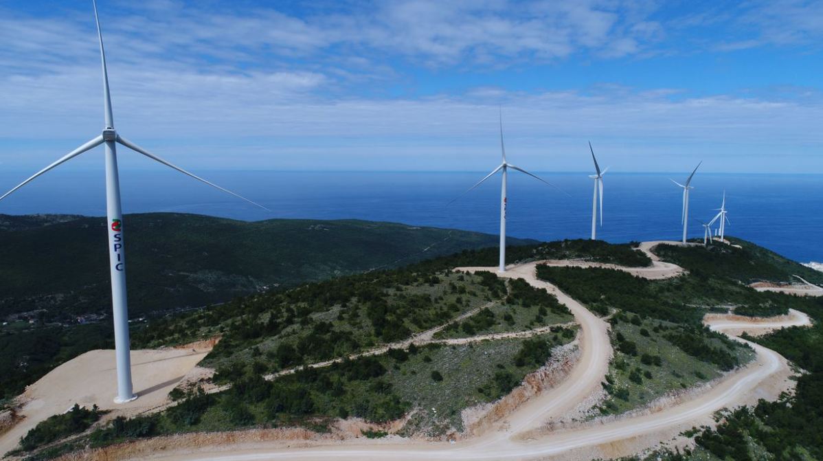 File photo of the Mozura Wind Park in Montenegro. /Xinhua