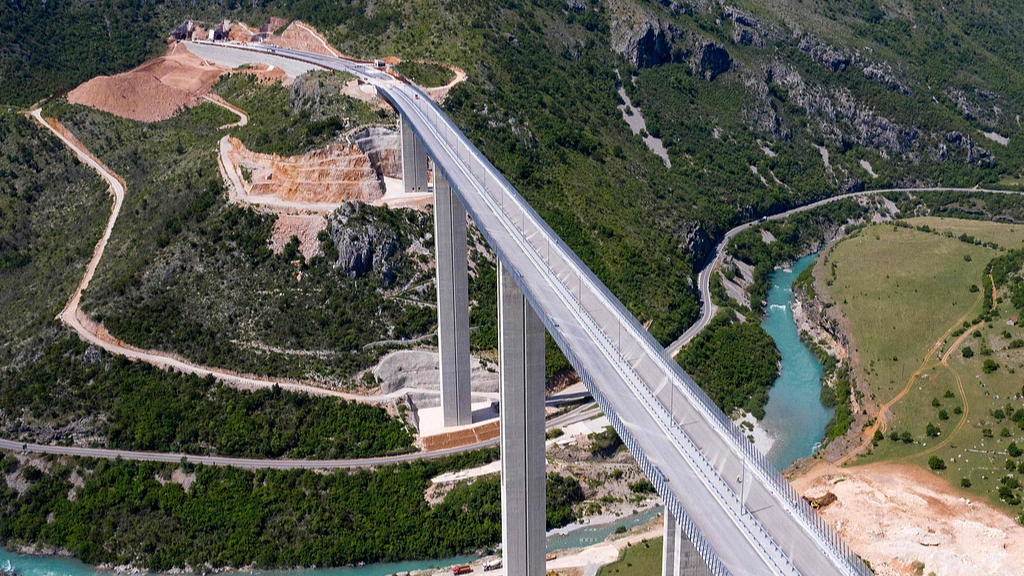 File photo of Montenegro's Bar-Boljare Highway built by a Chinese company. /VCG