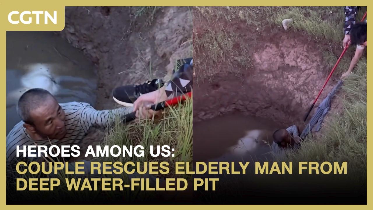 Heroes among us: Couple rescues elderly man from deep water-filled pit