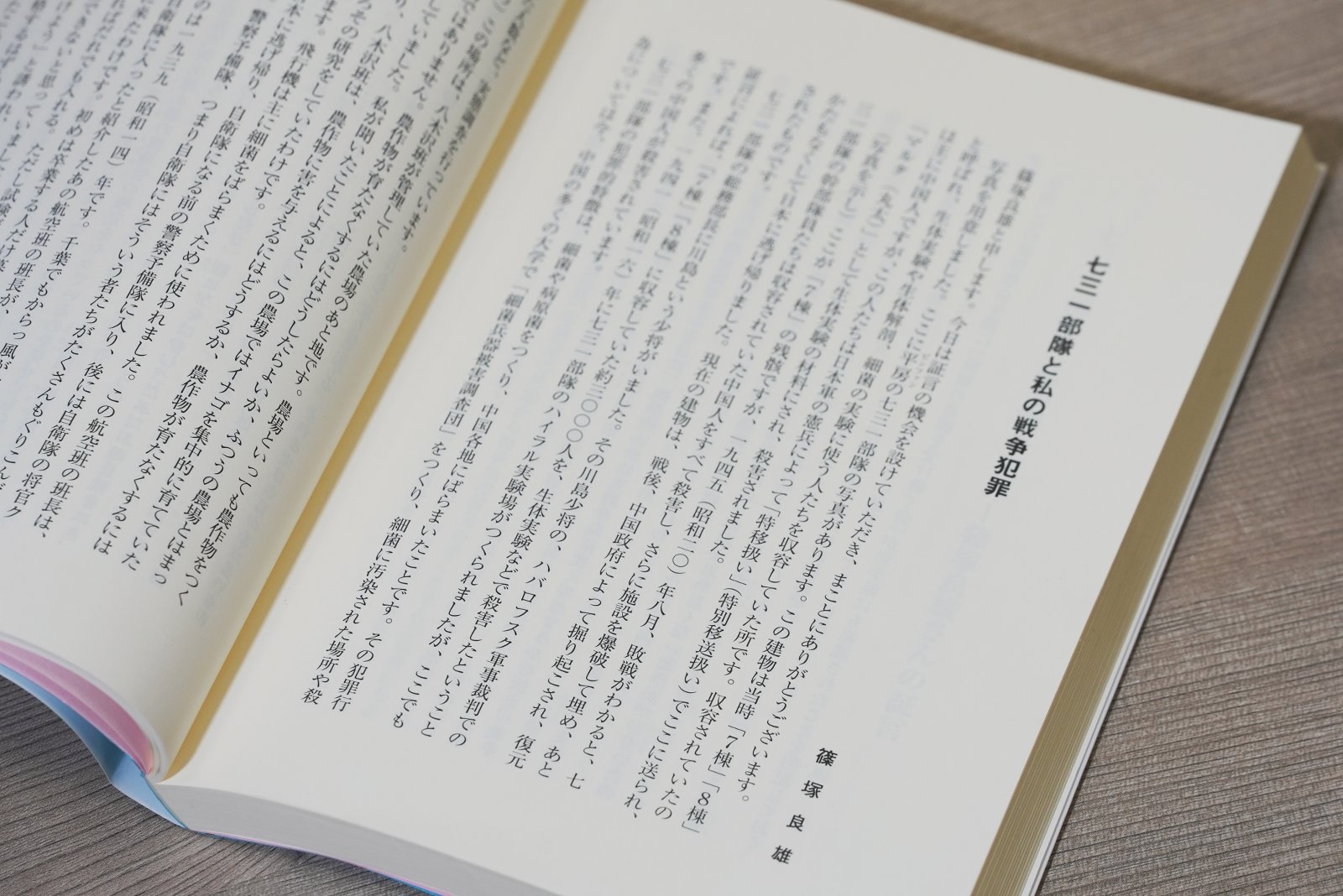 Speech of Yoshio Shinozuka — 