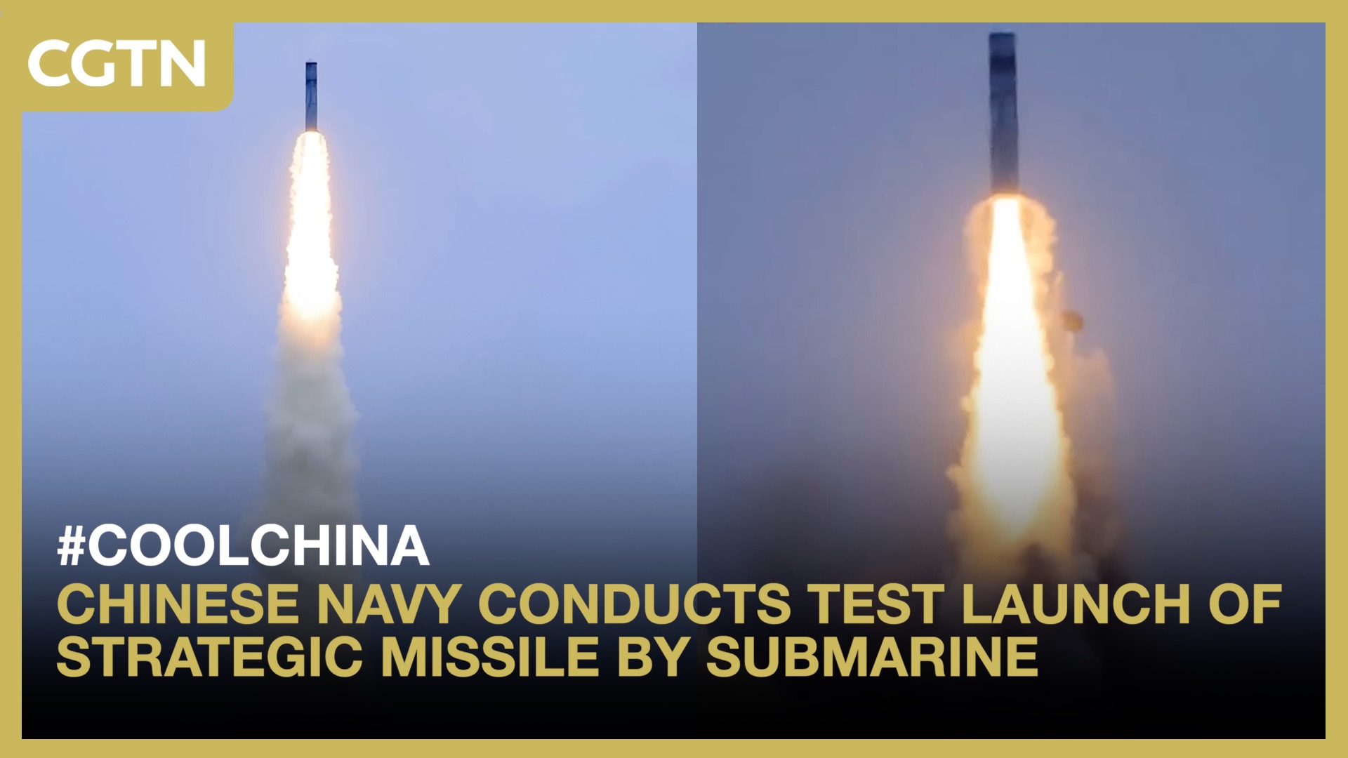 Chinese navy conducts test launch of strategic missile by submarine