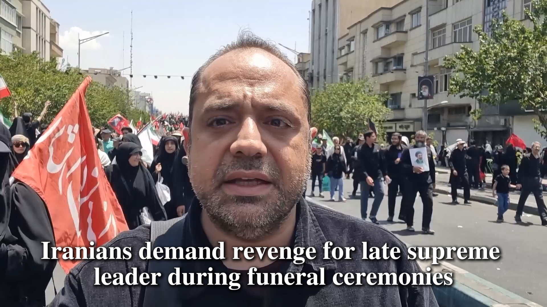 Iranians demand revenge for Ali Khamenei during funeral ceremonies