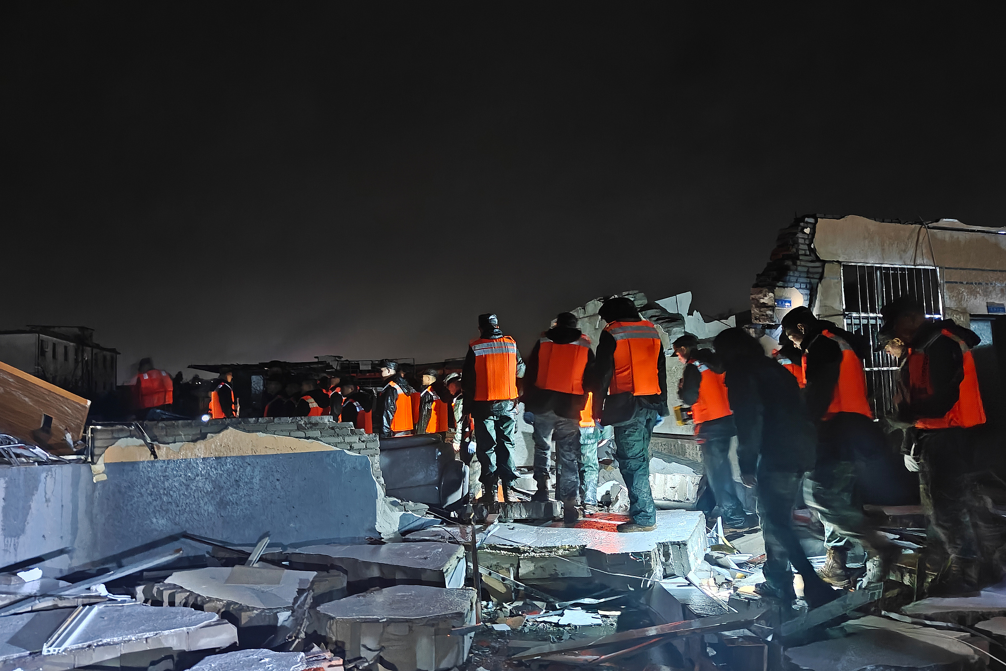 Rescue operations are ongoing after severe storms hit Huanggang City, Hubei Province, China, July 6, 2026. /VCG