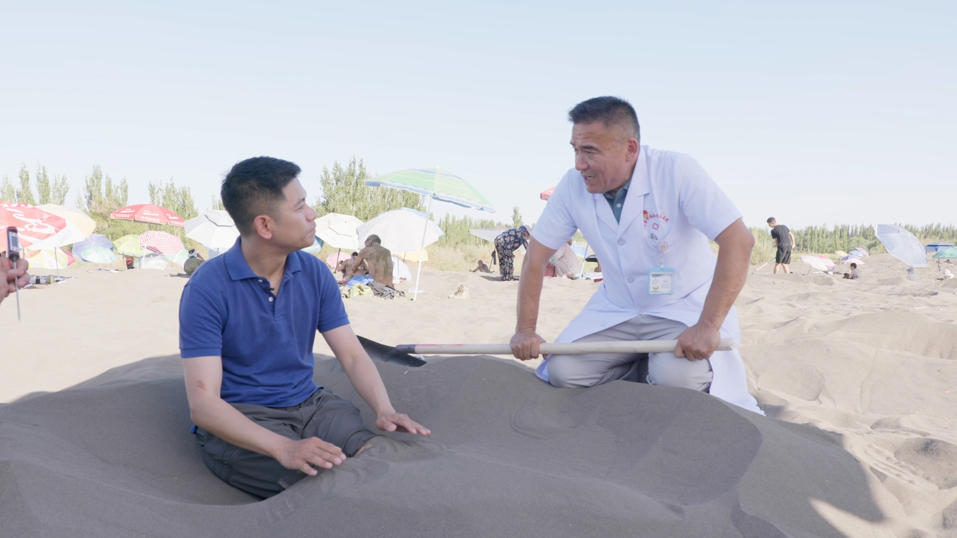 Scorching Turpan turns sand into healing therapy