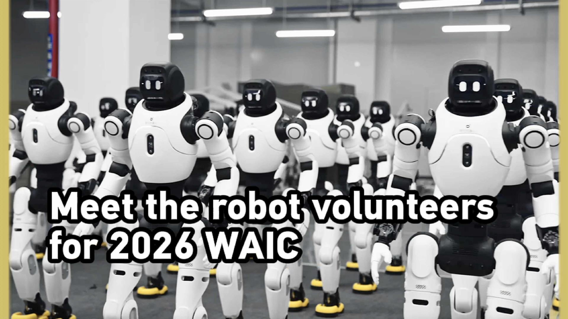Meet the robot volunteers for 2026 WAIC