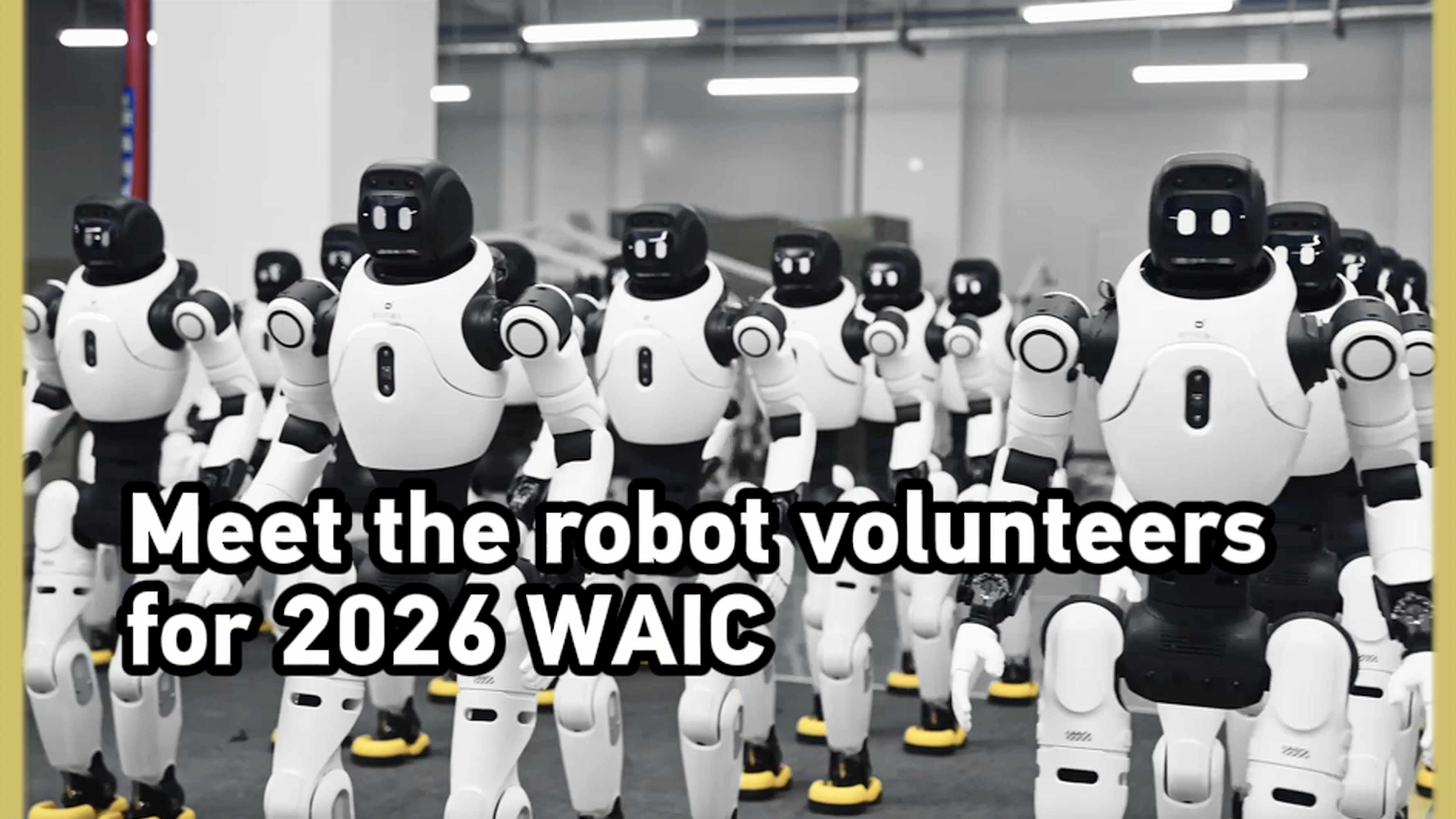 Meet the robot volunteers for 2026 WAIC