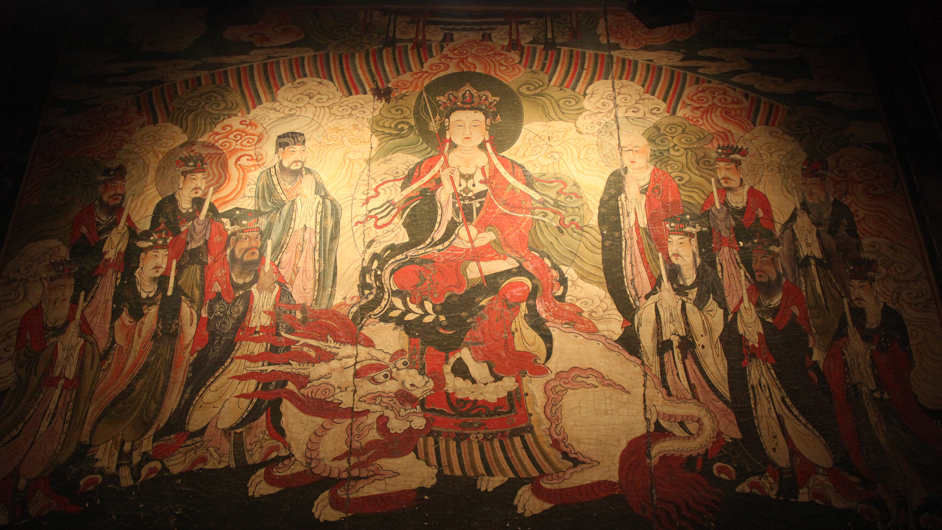 Zhihua Temple mural showcases the artistry of ancient China