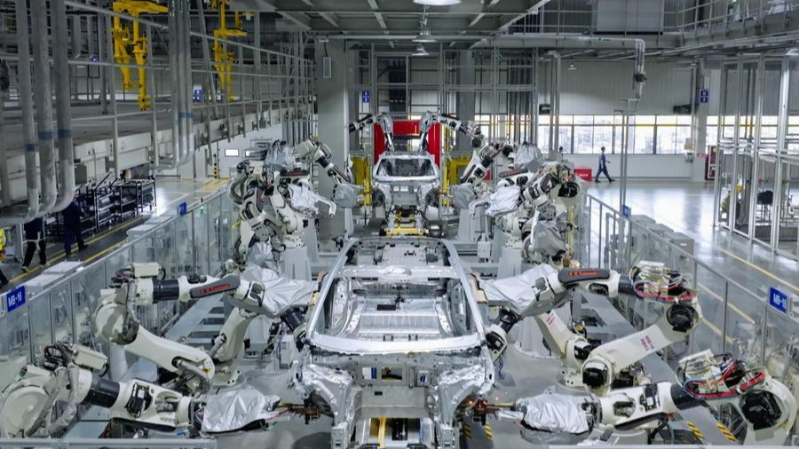A view of China Changan Automobile Group's digital and intelligent factory for the new energy vehicle AVATR in southwest China's Chongqing Municipality, July 28, 2025. /Xinhua
