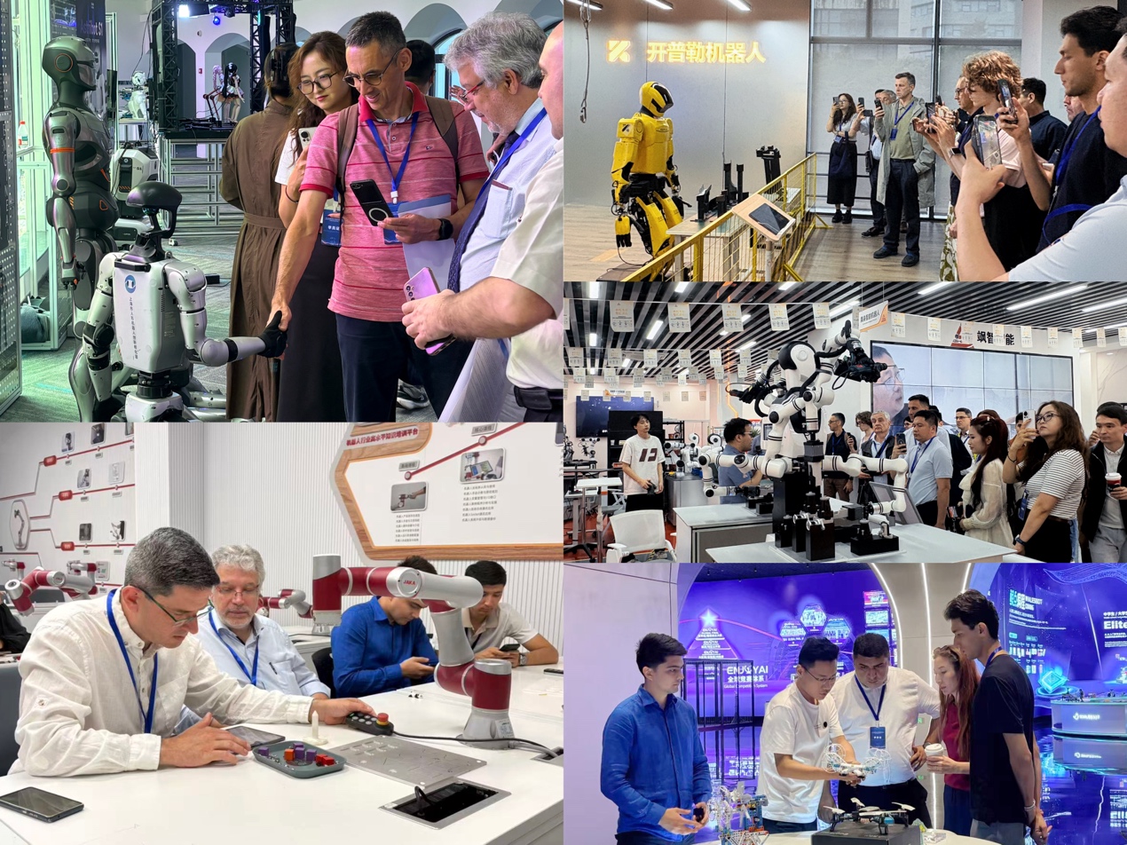 Participants visit AI companies, innovation platforms and industrial parks in east China's Shanghai and Suzhou, July 4, 2026. /CGTN