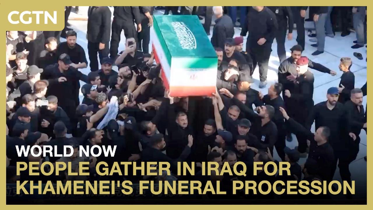 Crowds Assemble in Iraq for Khamenei’s Funeral Cortege Crowds Assemble in Iraq for Khamenei’s Funeral Cortege