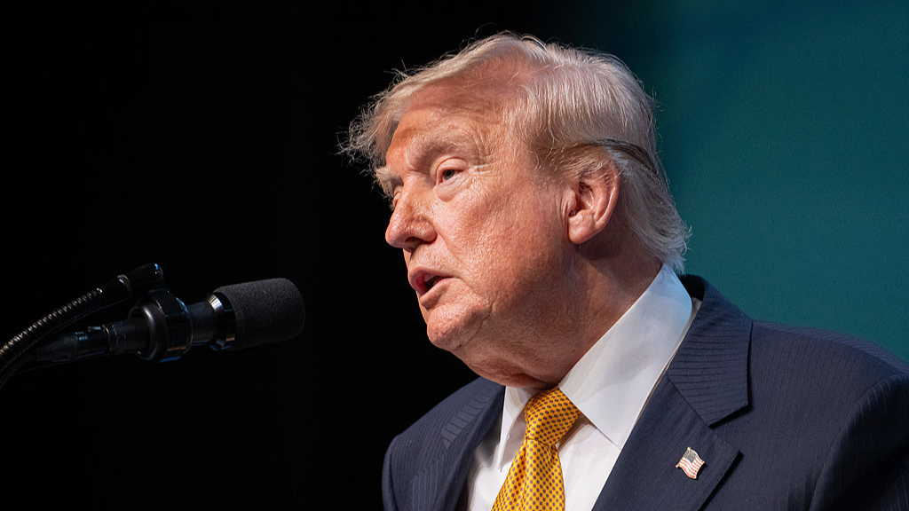 US President Donald Trump speaks to the press during a NATO Summit in Ankara, Türkiye, July 8, 2026. /VCG