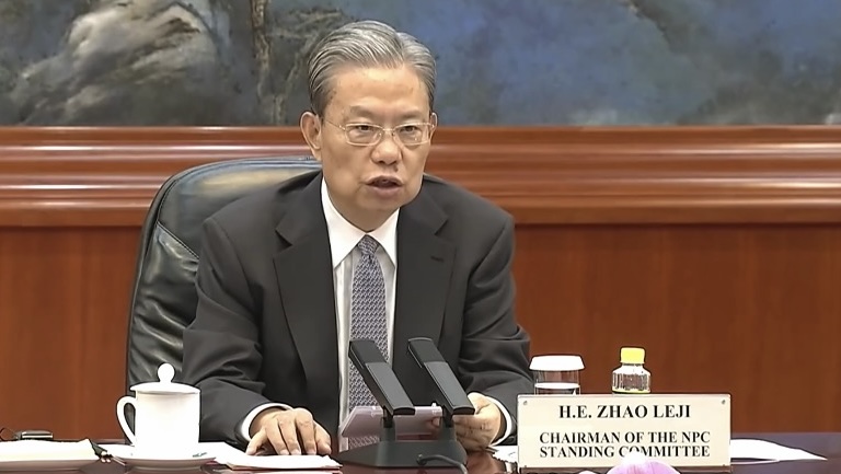 China's top legislator meets Namibian president, DPRK premier