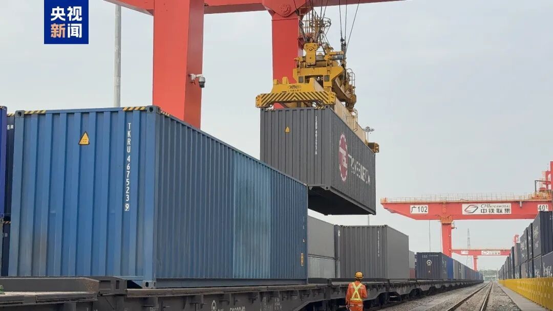 A view of the China-Europe Railway Express. /CMG