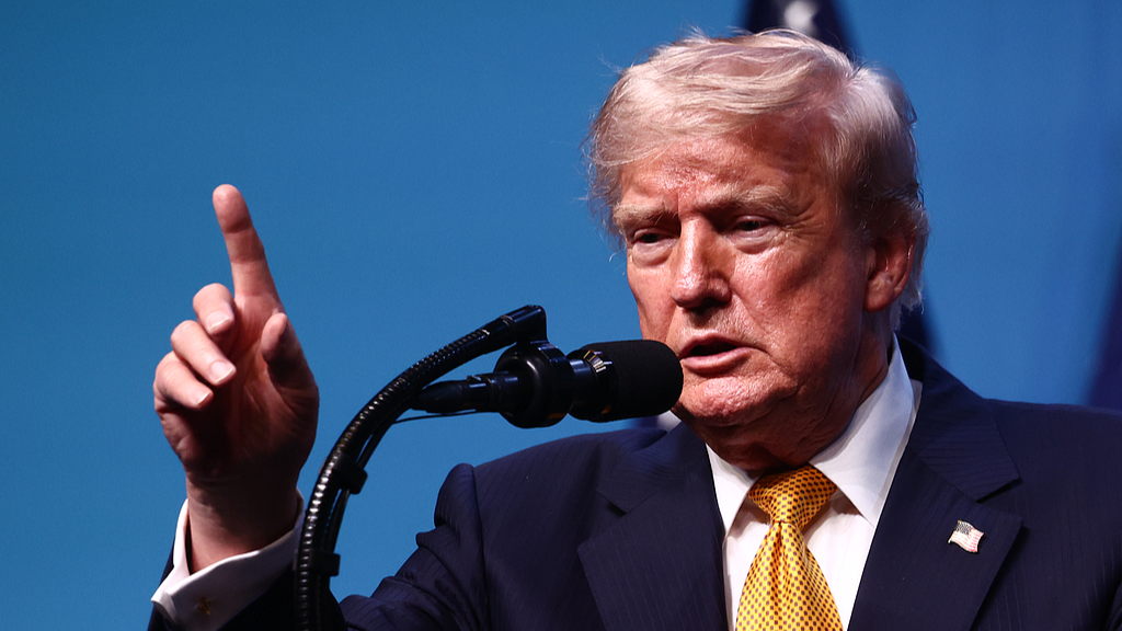 US President Donald Trump during a press conference at the NATO Summit in Ankara, Türkiye, July 8, 2026. /VCG