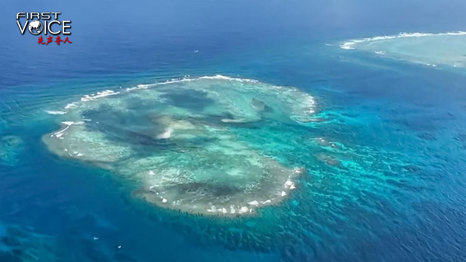 A view of Zhongye Island, which lies in the middle of Zhongye Qunjiao, Nansha Islands. /VCG