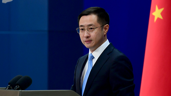 Chinese Foreign Ministry spokesperson Lin Jian holds a press conference in Beijing, July 13, 2026. /VCG