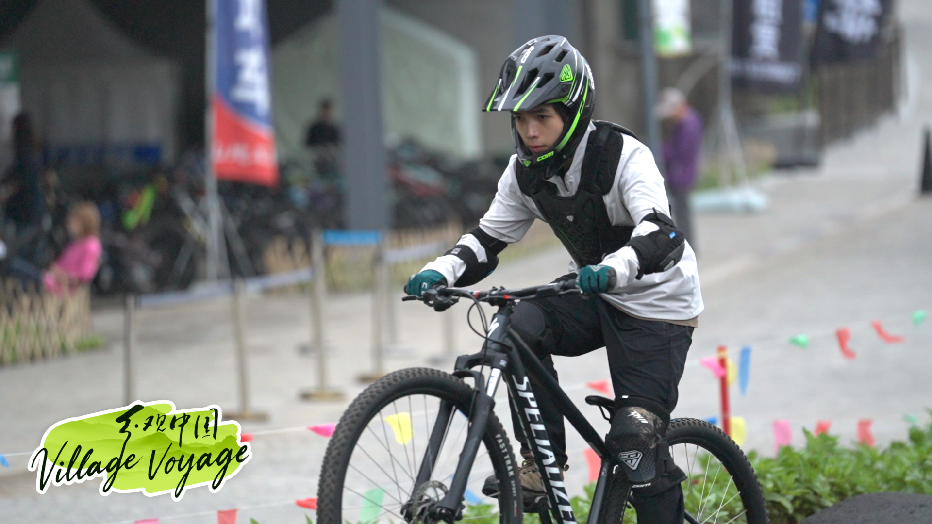 Falling forward is part of the ride in Chongli