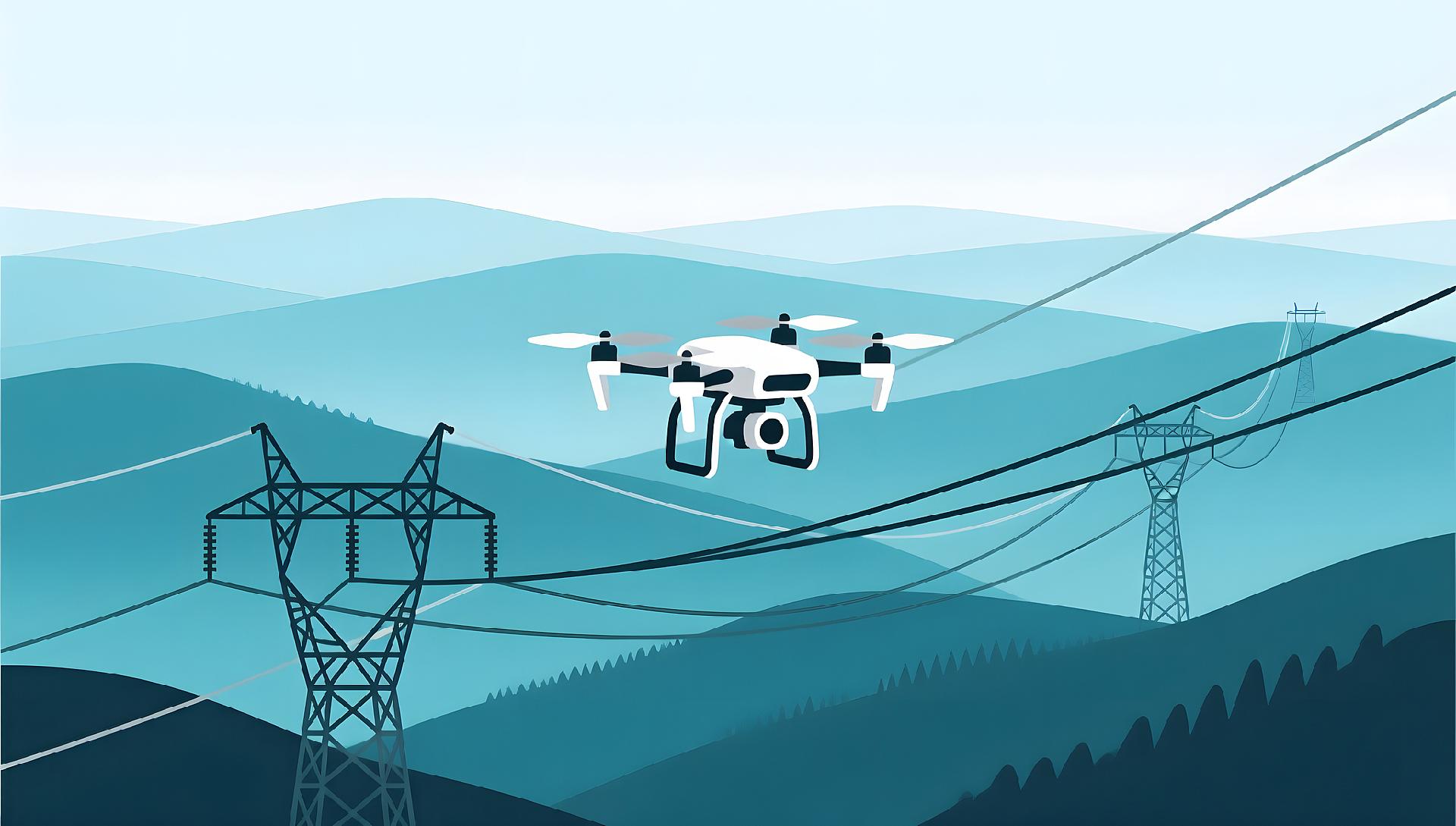 Live: Drones inspect power lines in signal-dead zones via satellite