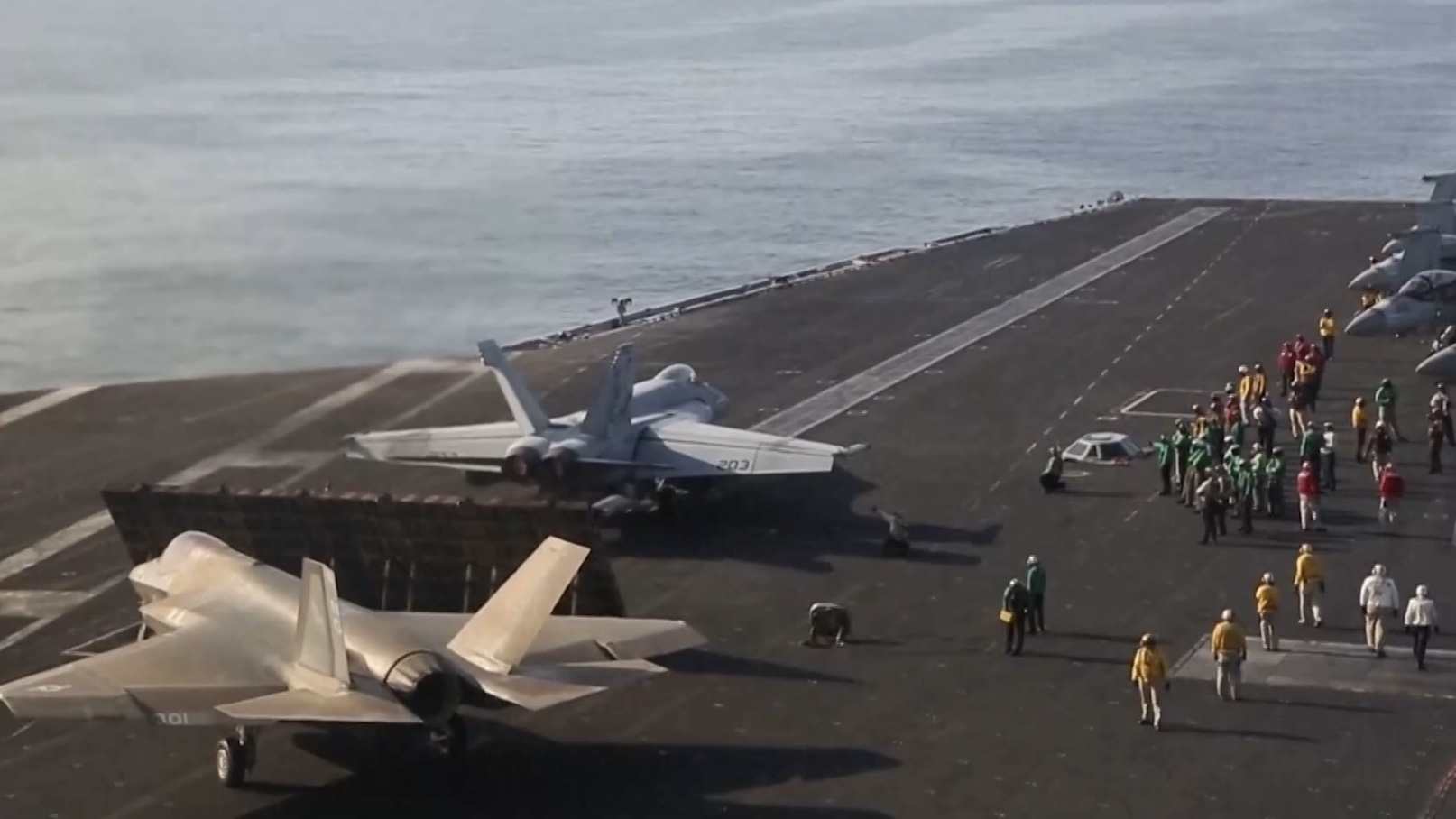 A photo shows recent US military operations against Iran. /CMG
