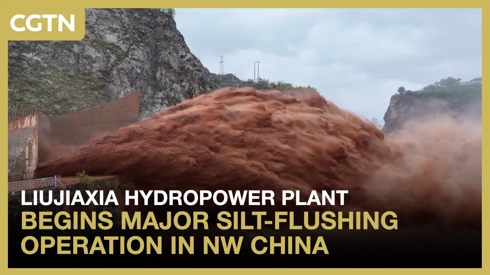 Liujiaxia hydropower plant begins major silt-flushing operation