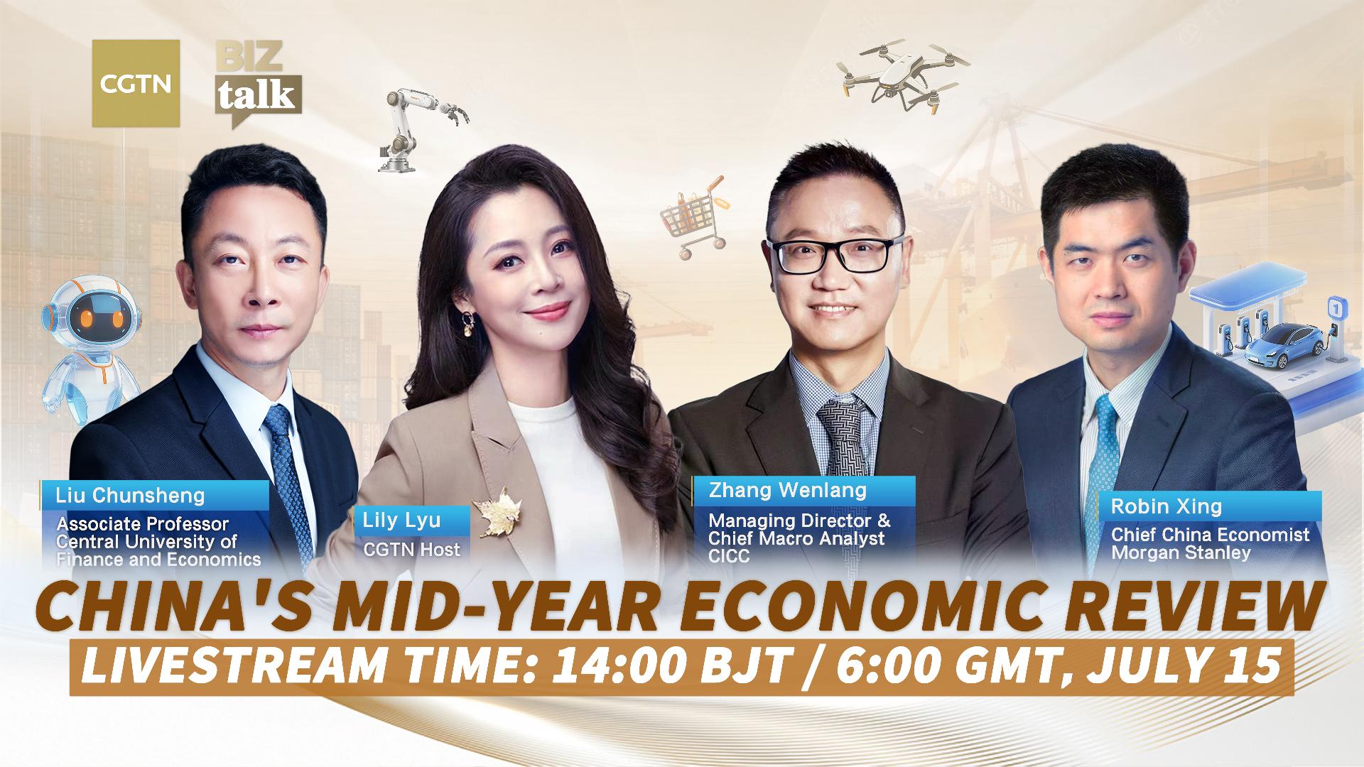 Live: China's mid-year economic review