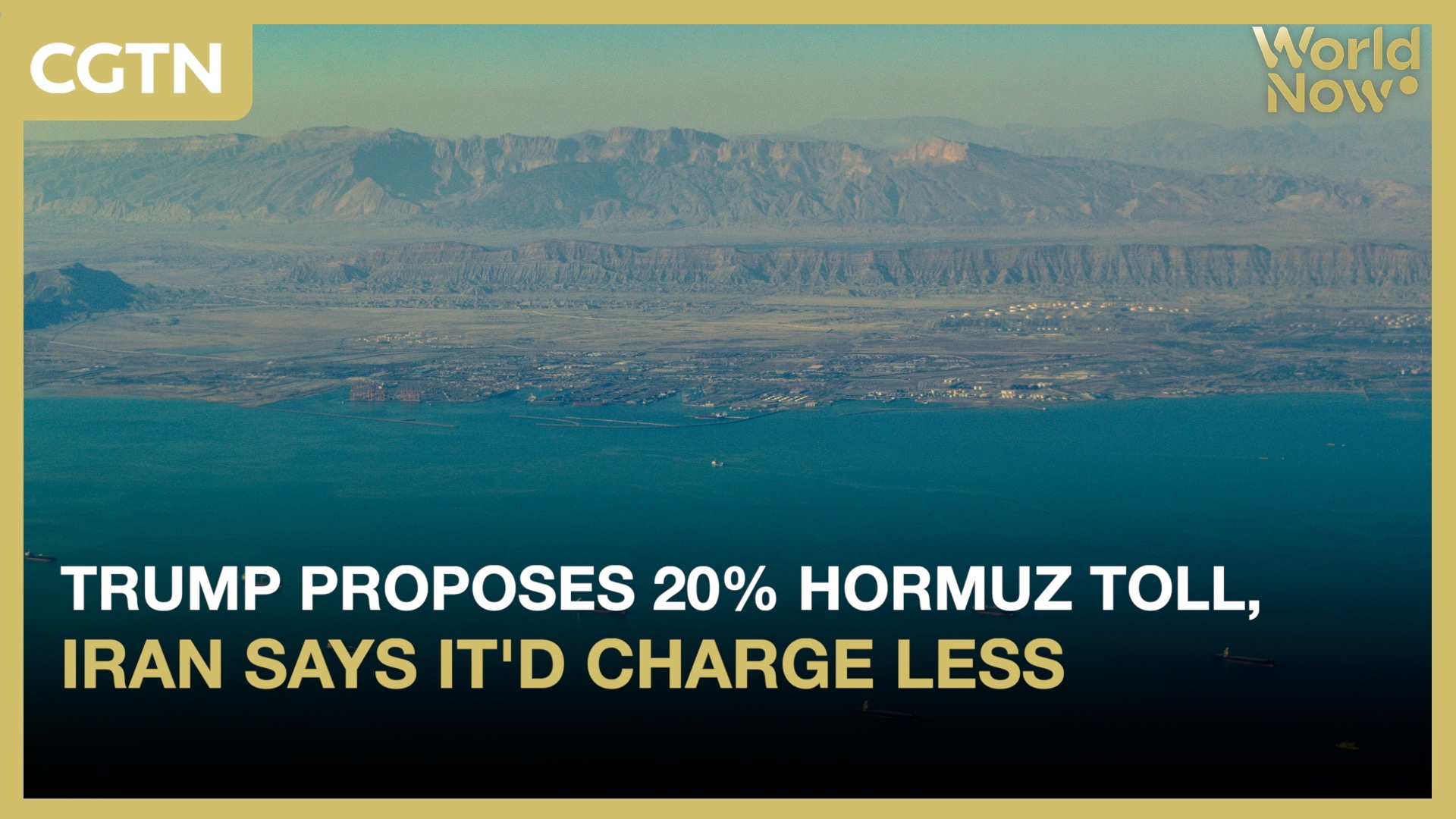 Trump proposes 20% Hormuz toll, Iran says it'd charge less
