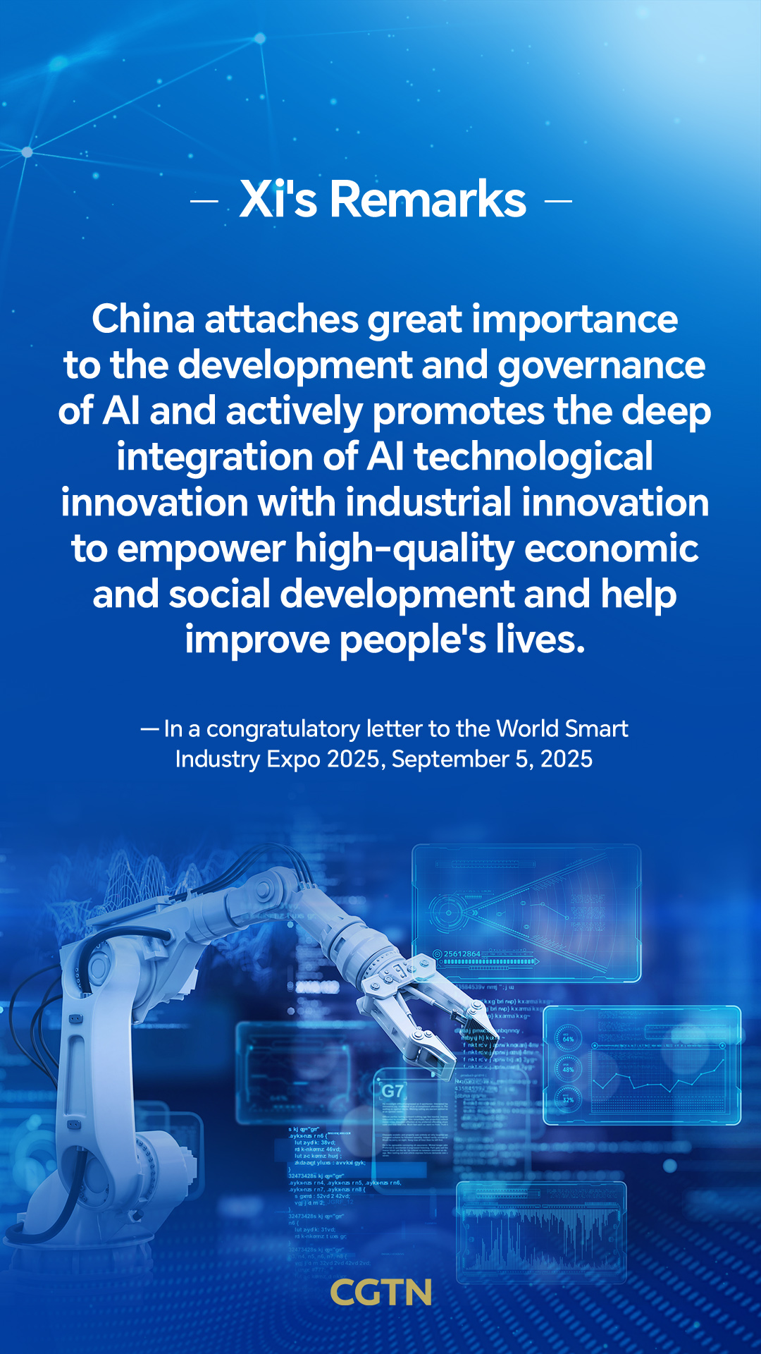Xi Jinping's key remarks on the development and governance of artificial intelligence