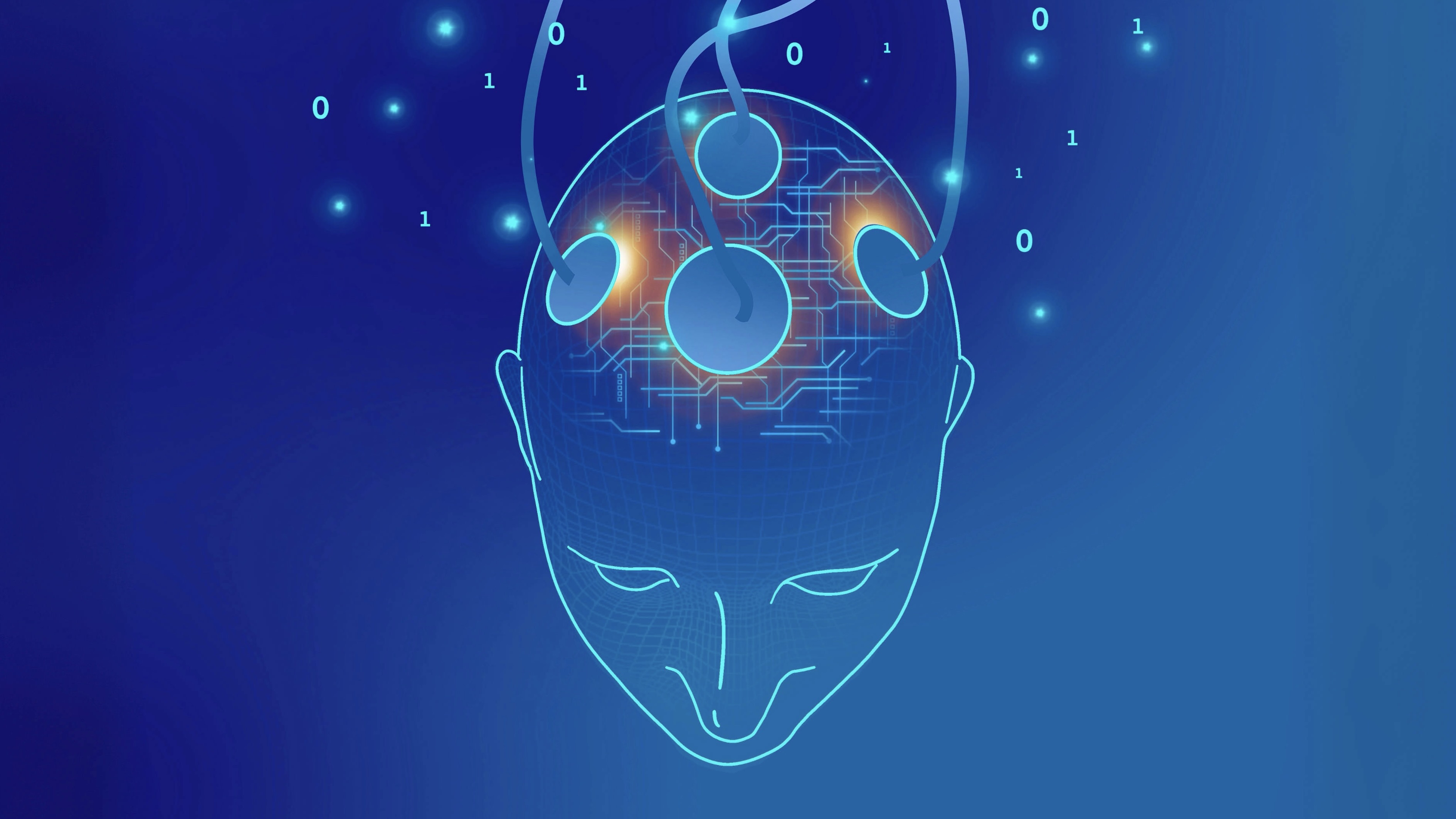 An illustration of a brain-computer interface (BCI). /VCG