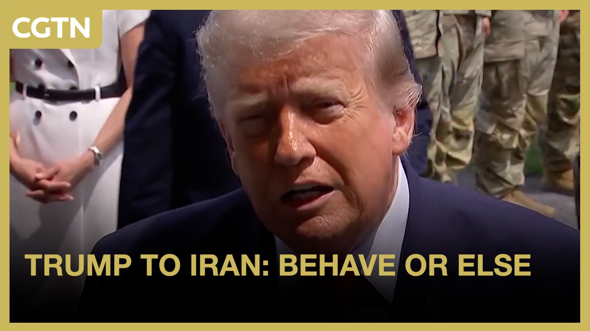 Trump to Iran: Behave or else 
