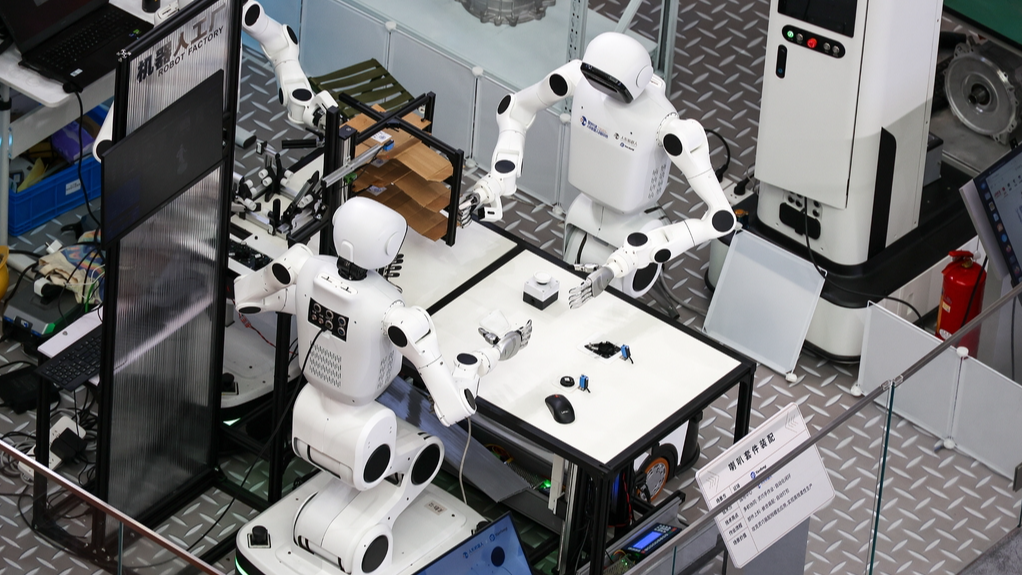 Humanoid robots are seen at the 2026 World Artificial Intelligence Conference (WAIC) in Shanghai, China on July 16, 2026. /IC