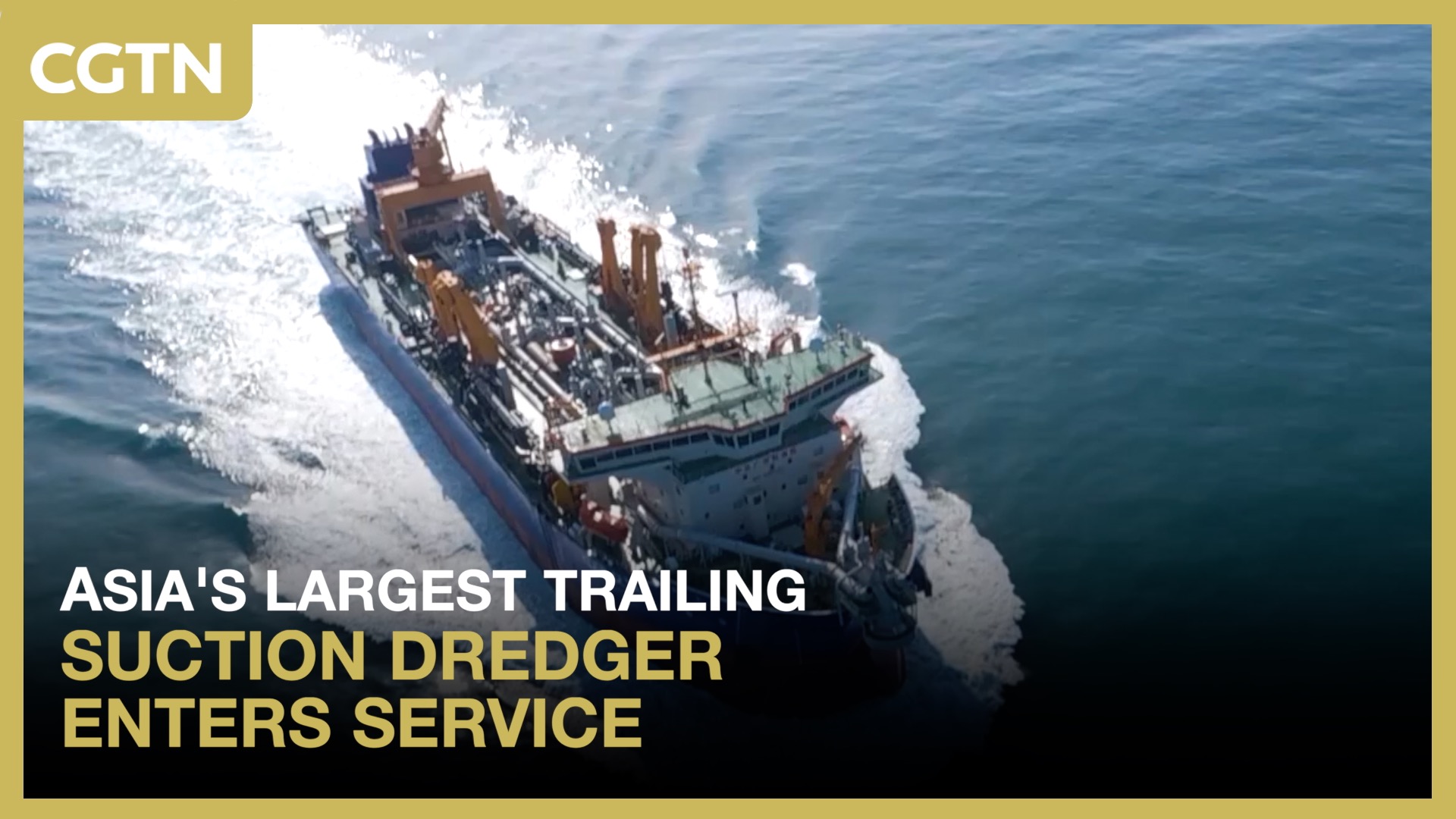 Asia's largest trailing suction dredger enters service