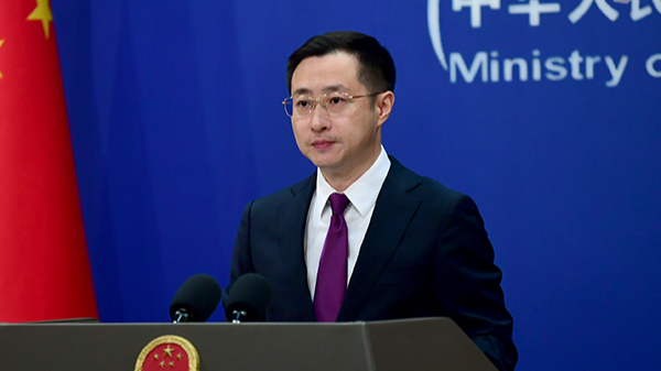 File photo of Chinese Foreign Ministry spokesperson Lin Jian. /Chinese Foreign Ministry