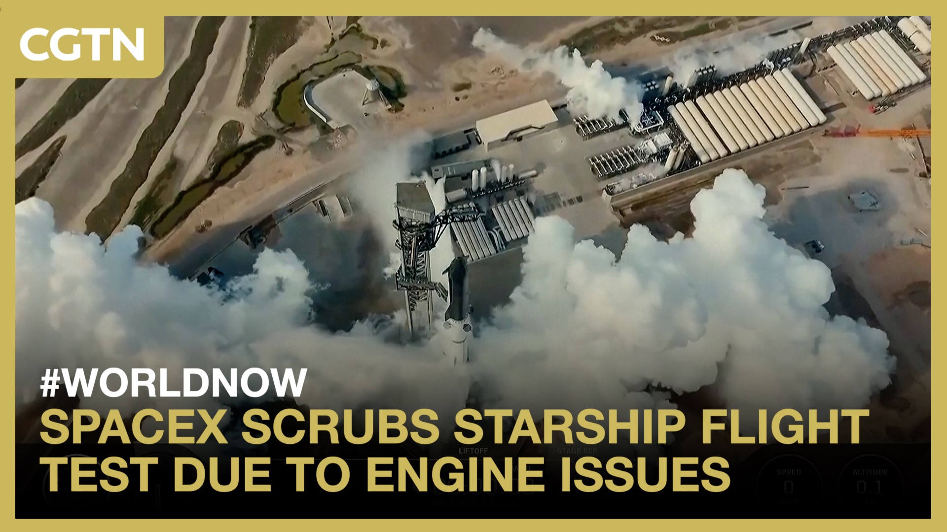 SpaceX scrubs Starship flight test due to engine issues