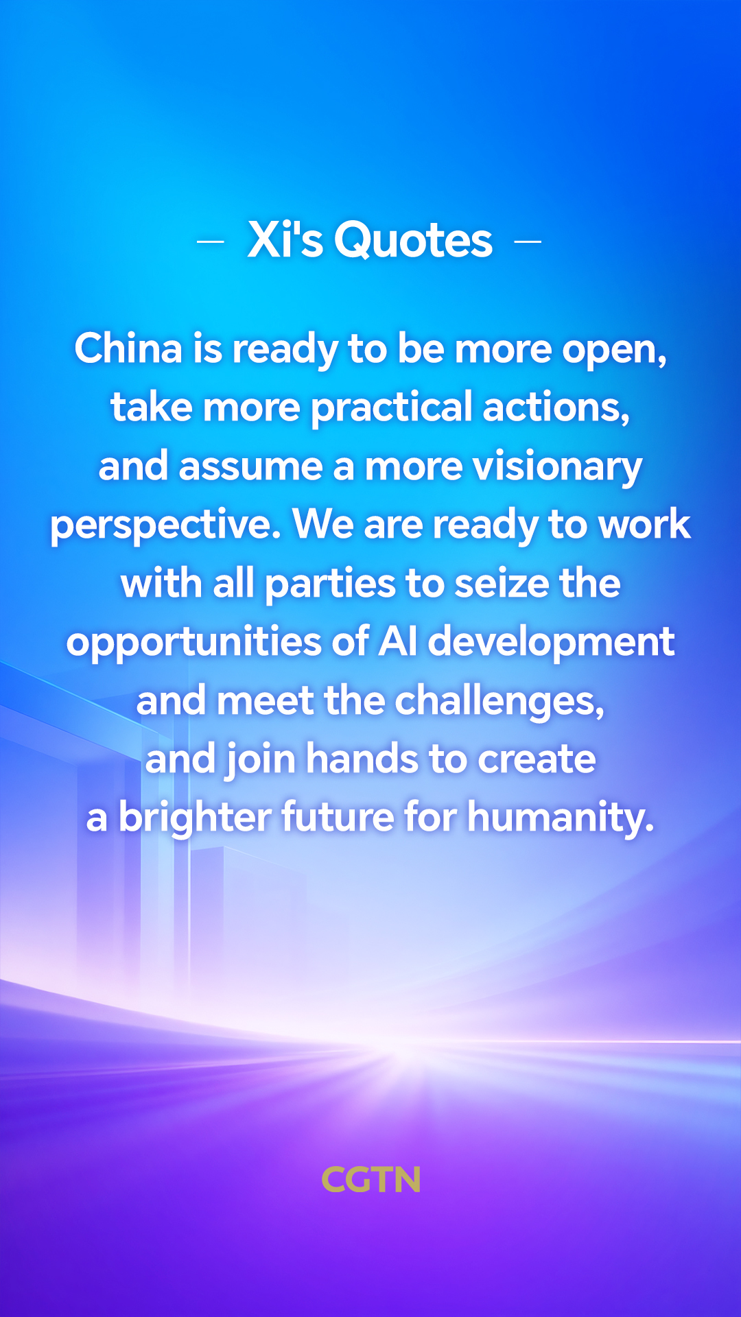 Xi Jinping's key quotes on building a just, equitable global AI governance system