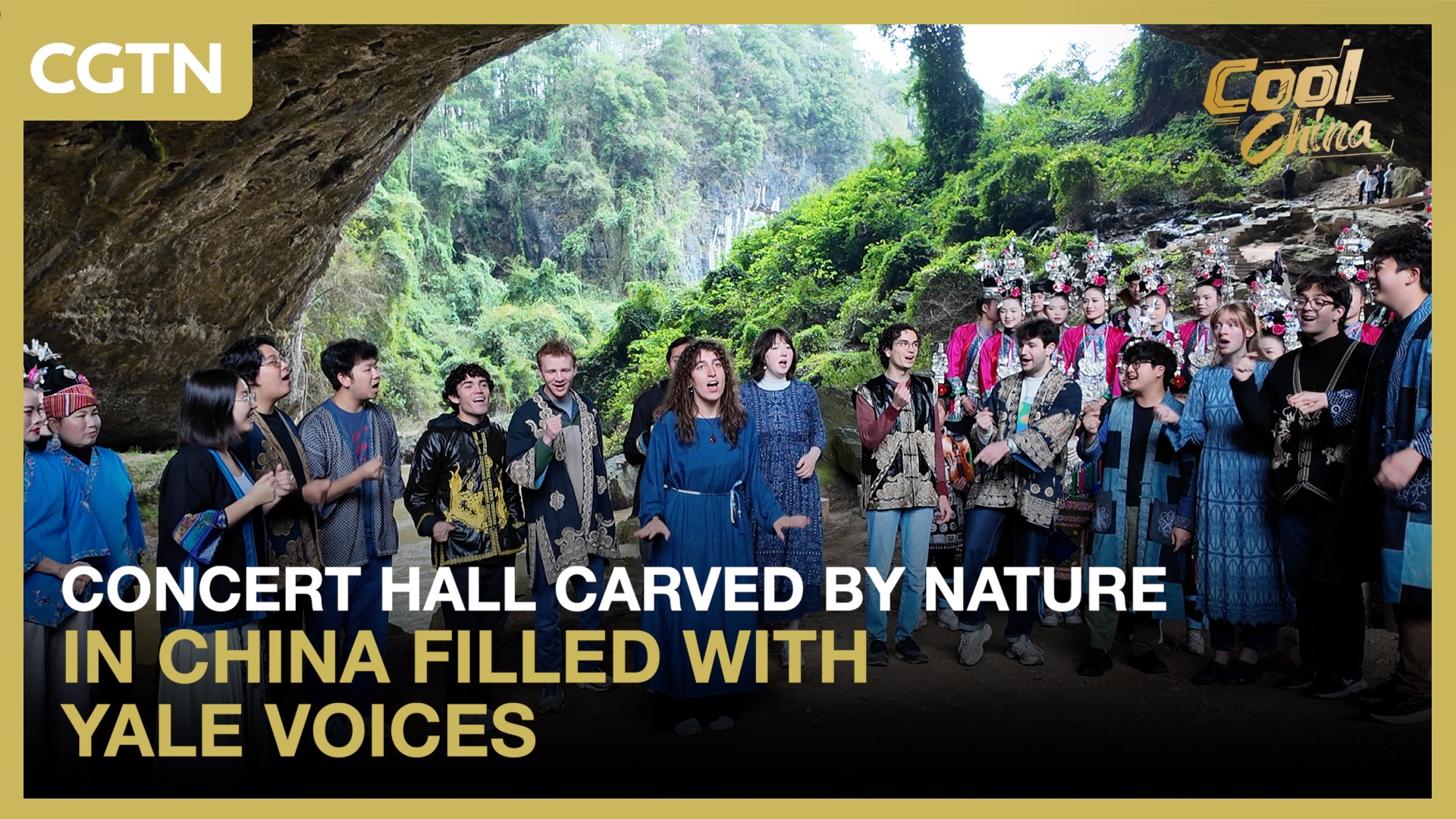 Concert hall carved by nature in China filled with Yale voices