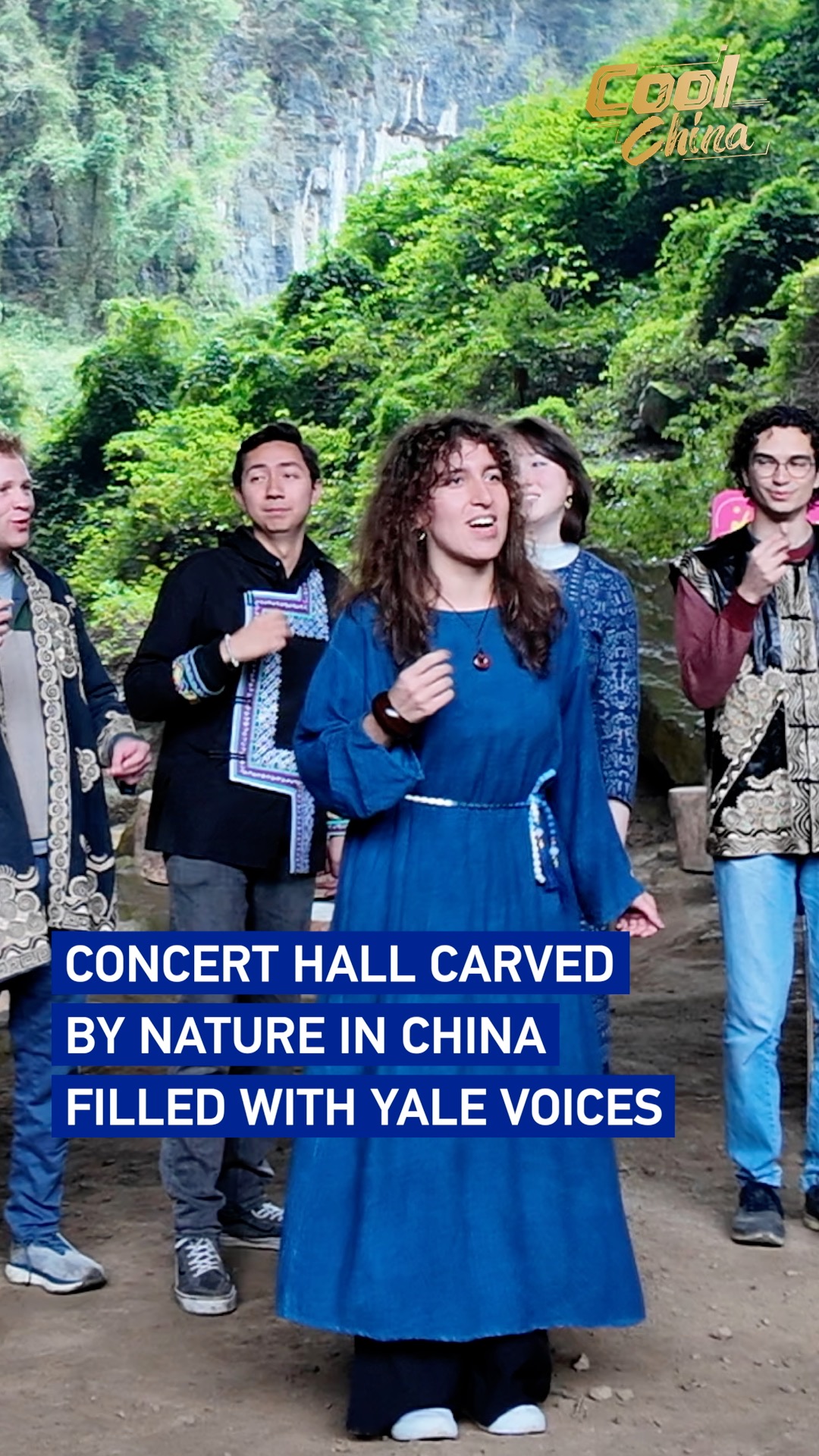 Concert hall carved by nature in China filled with Yale voices